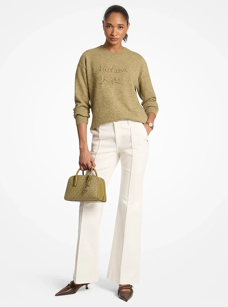 Logo Appliqué Knit Sweater - 1