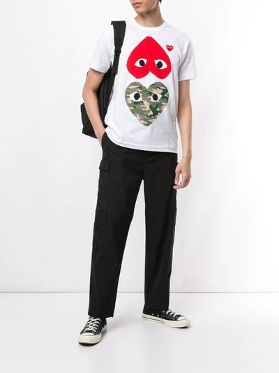 Comme des Garçons PLAY heart print crew neck T-shirt outlook