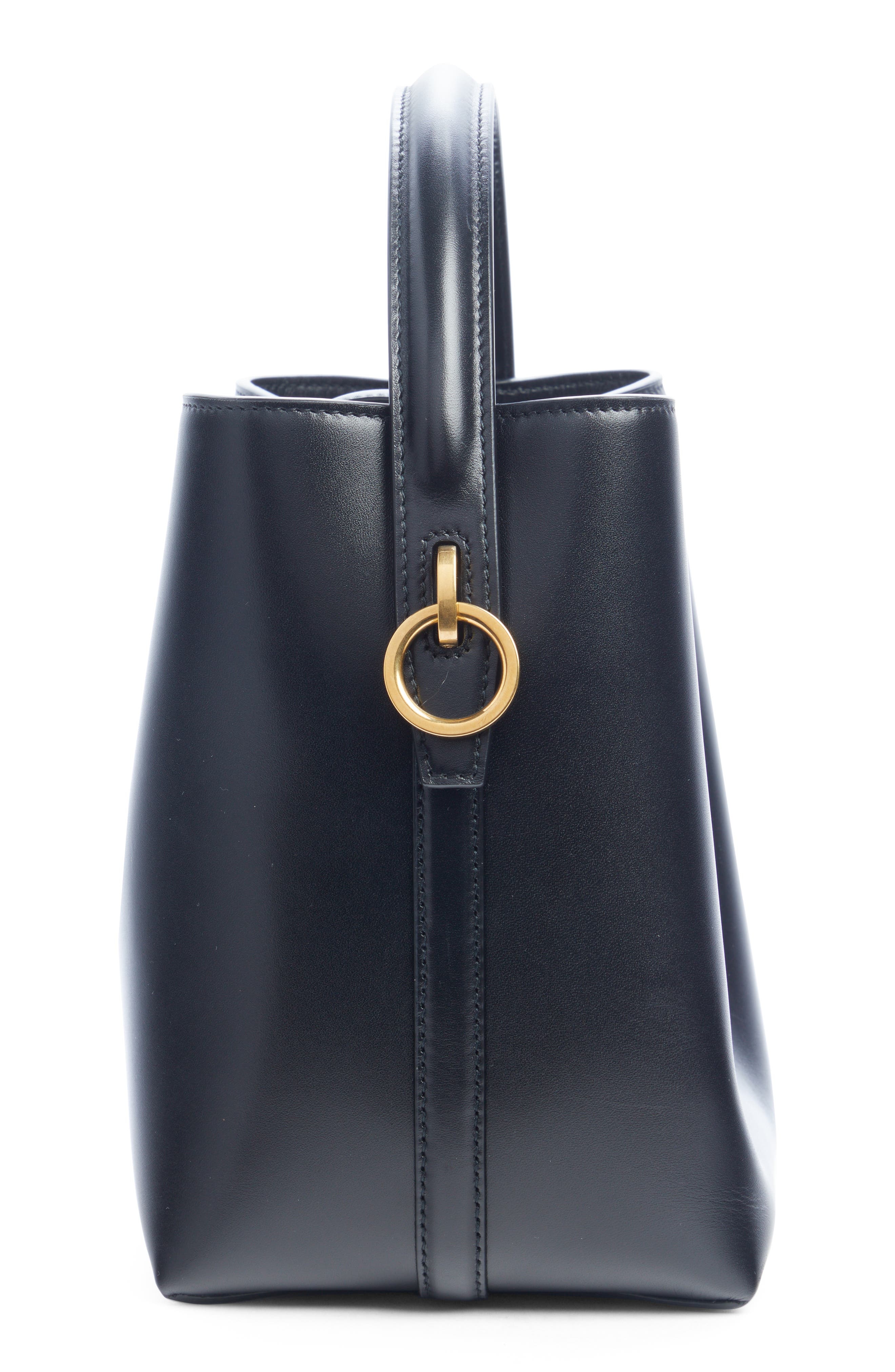 Saint Laurent Le 37 Leather Bucket Bag in Nero at Nordstrom - 5