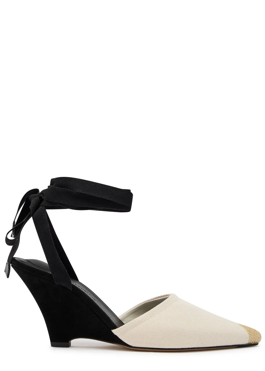 Jacquemus Les Espadrilles 80 Canvas Wedge Sandals - 1