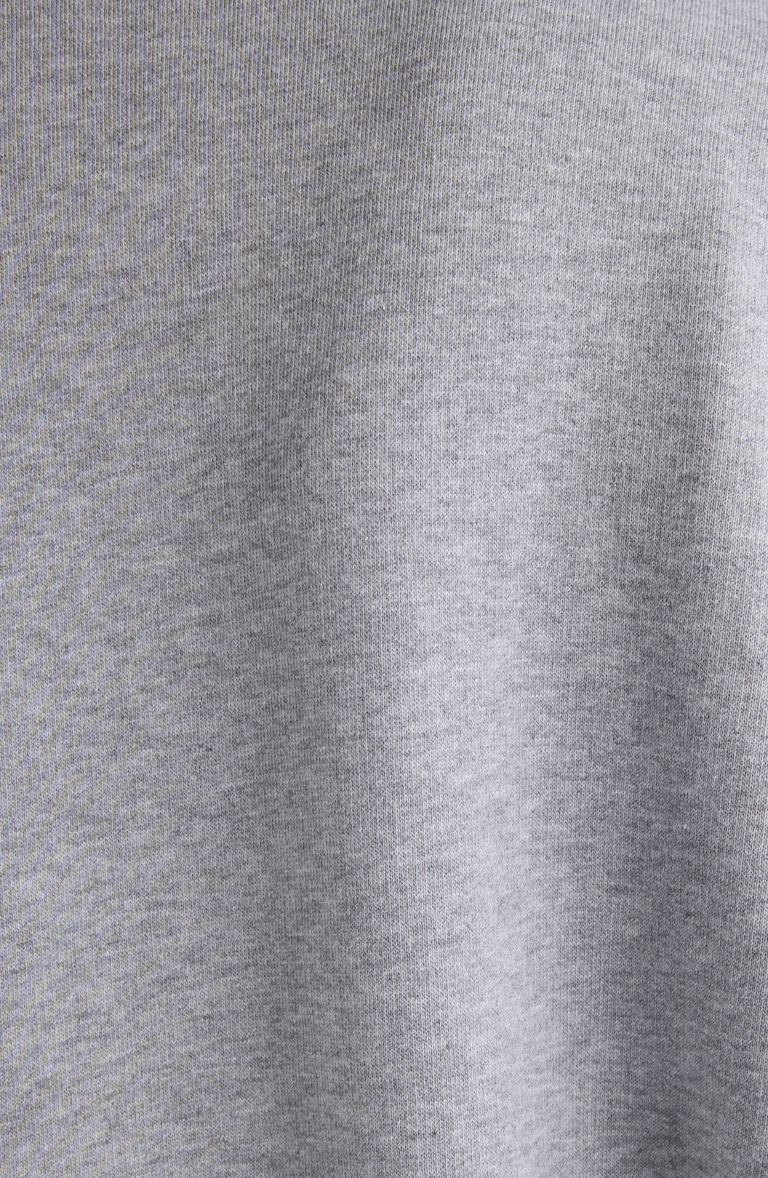 Balenciaga Shirt Collar Graphic Sweatshirt in 1300 Heather Grey at Nordstrom - 5