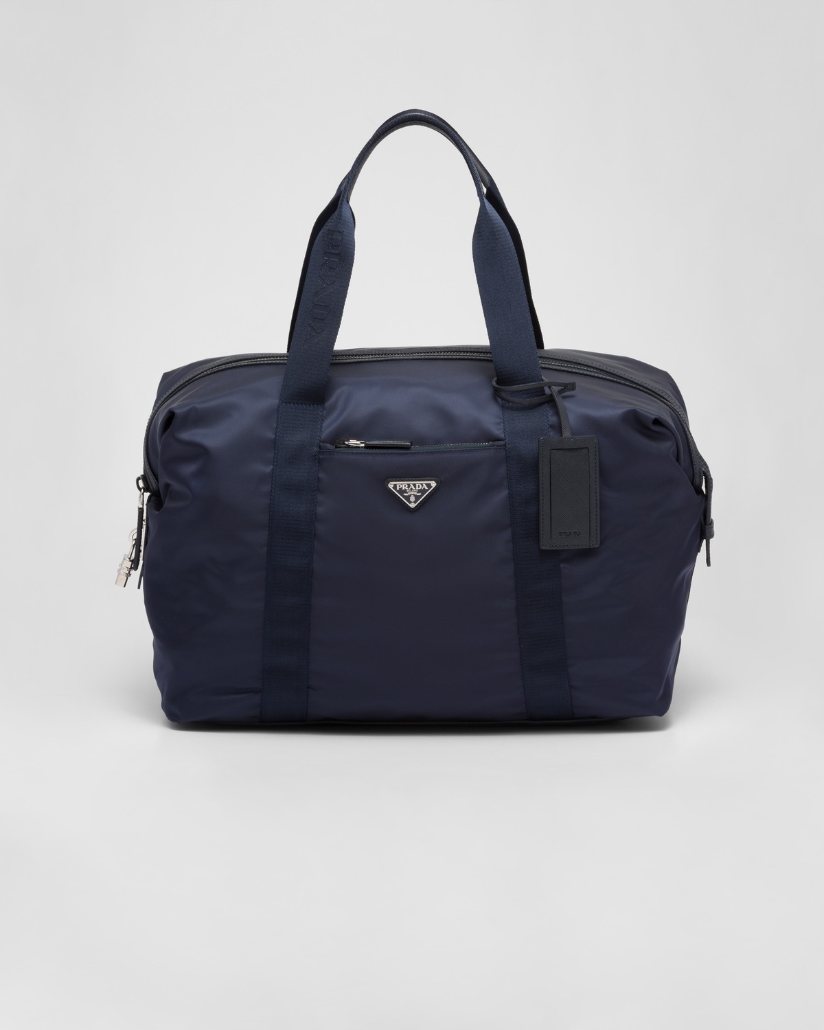 Re-Nylon and Saffiano leather duffle bag - 1