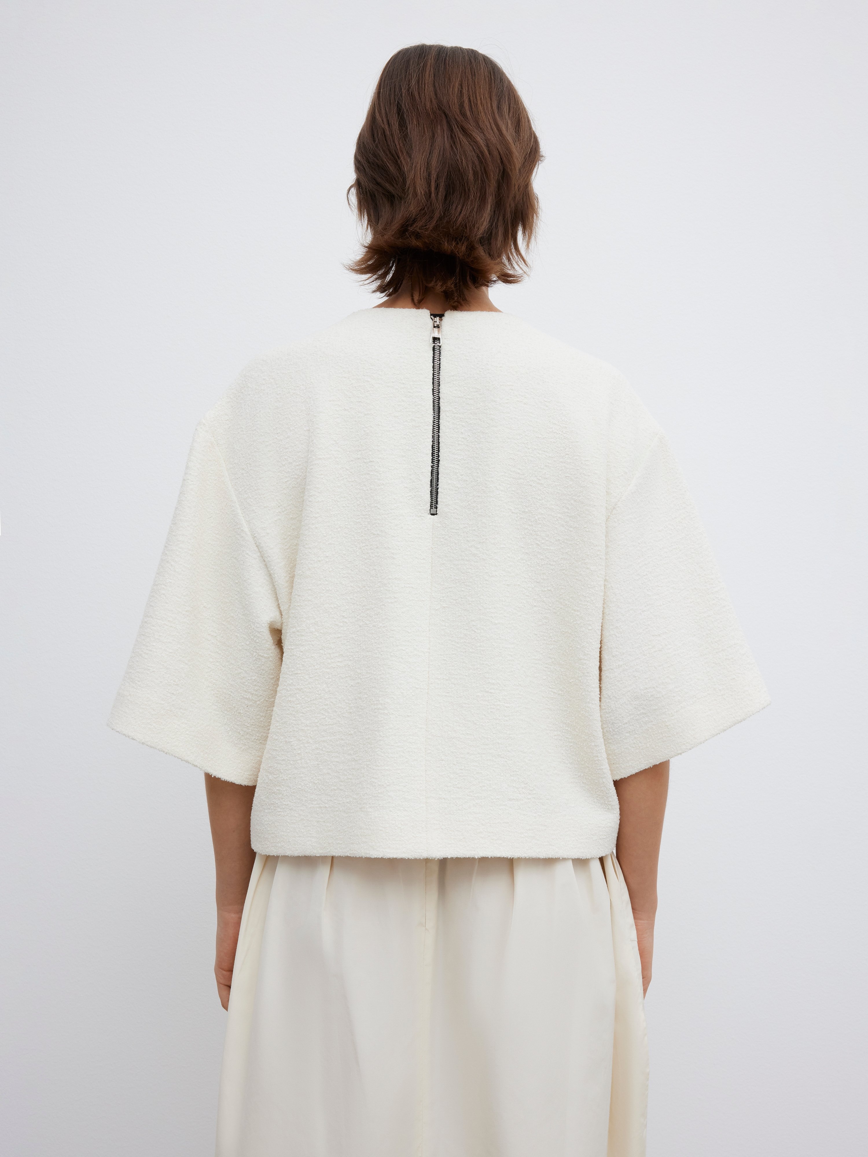 Woven bouclé t-shirt - 5