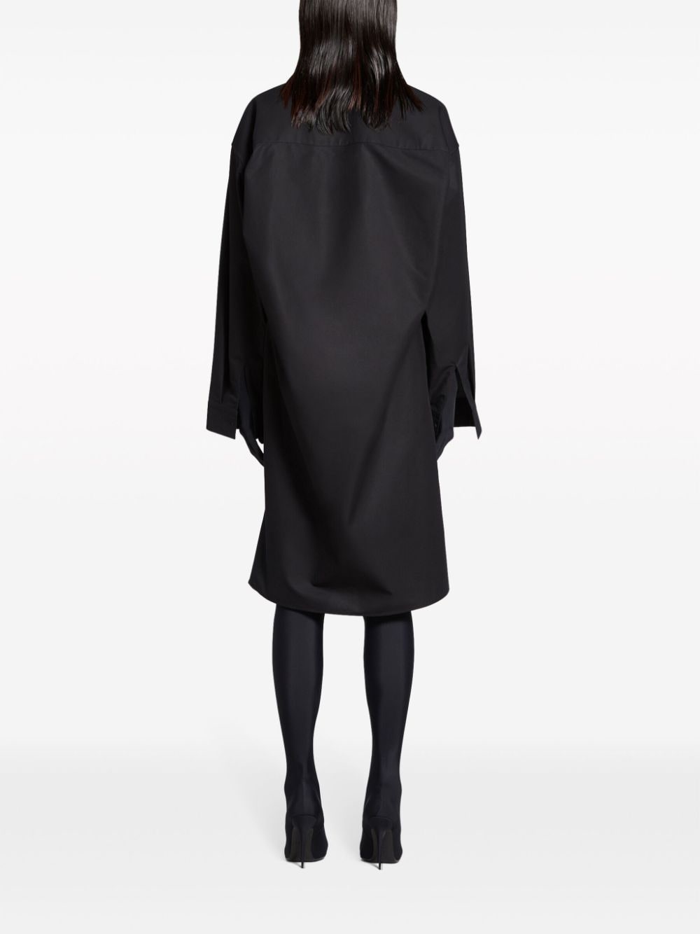 cotton-poplin shirtdress - 4