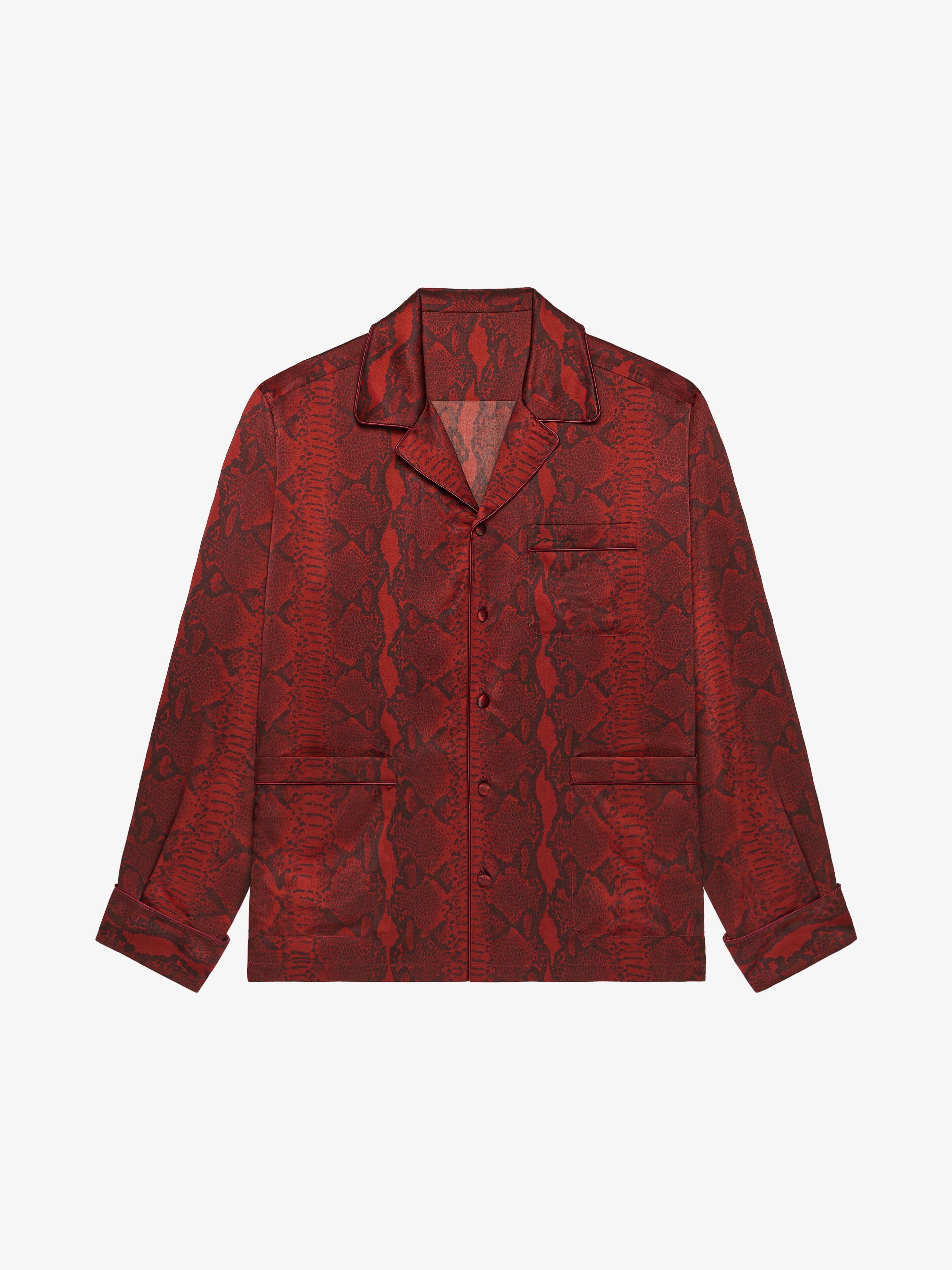 PYJAMAS SHIRT IN PYTHON PRINT SILK - 1