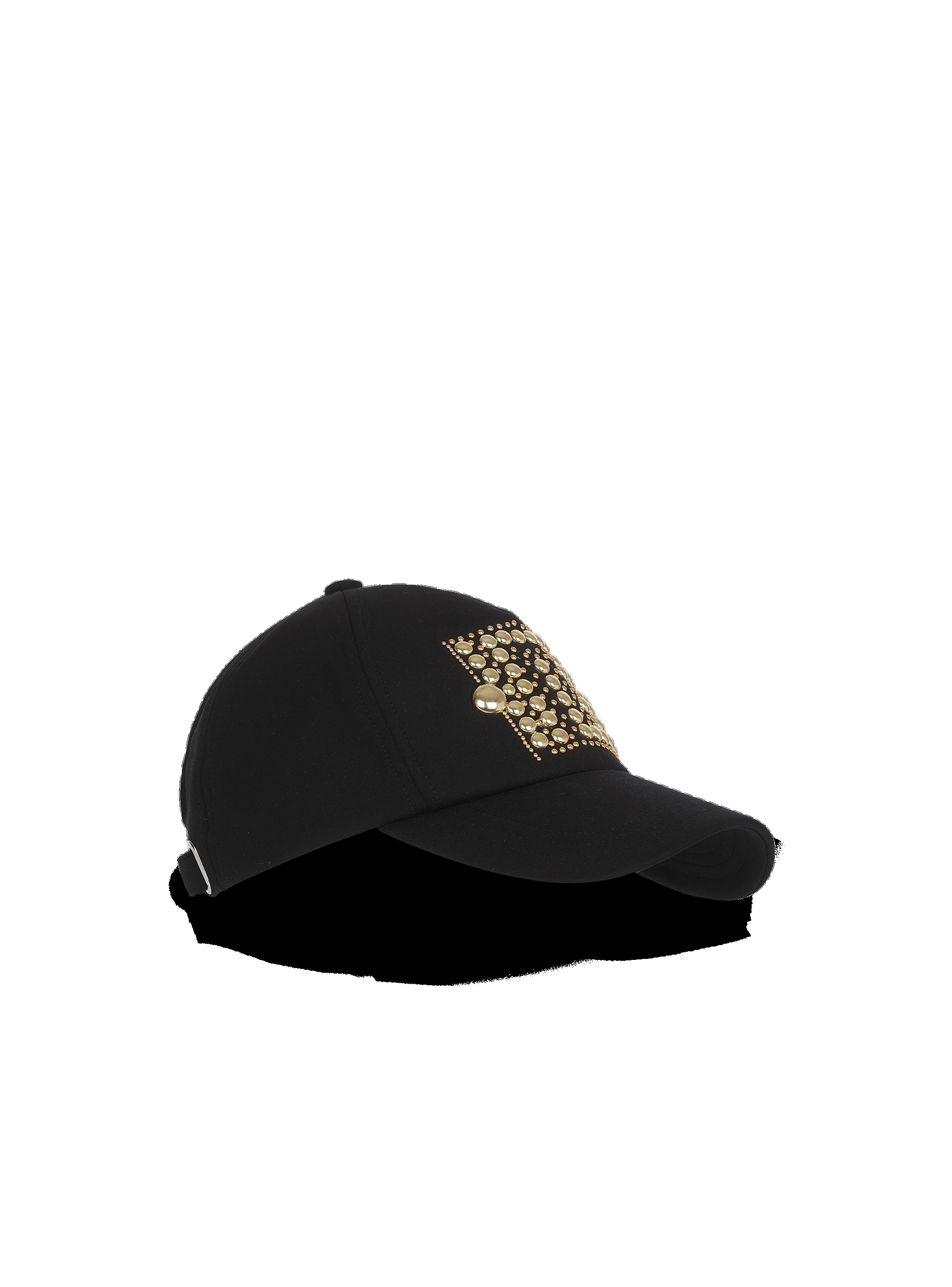 Cotton cap with studded Balmain logo embroidery - 3