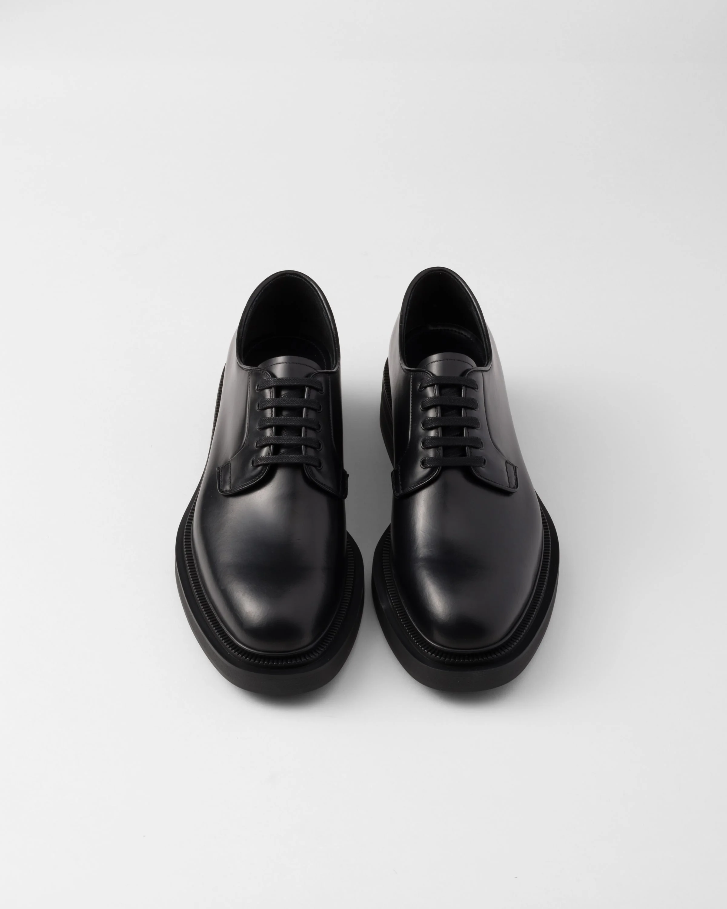 Prada Brushed leather derby shoes | REVERSIBLE display picture 2