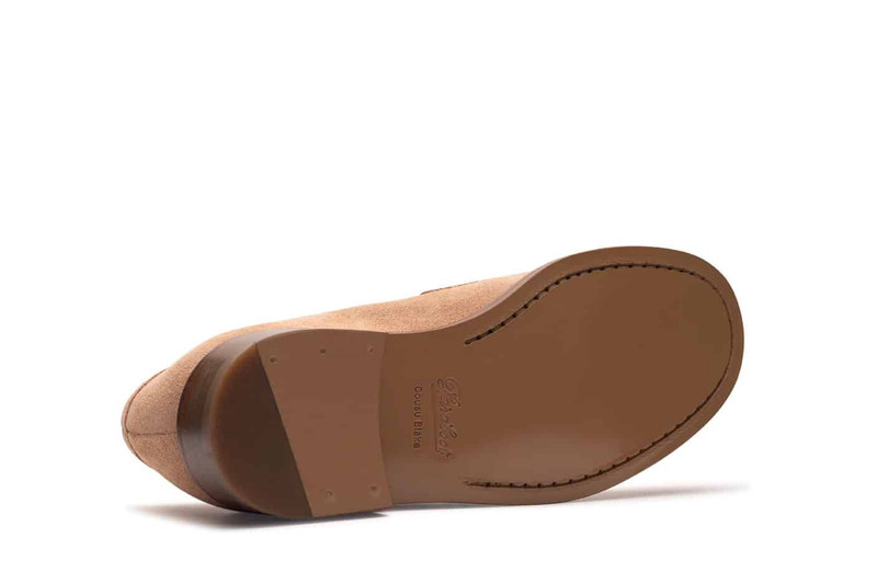 Rivoli Velours Nude - Leather Sole 5