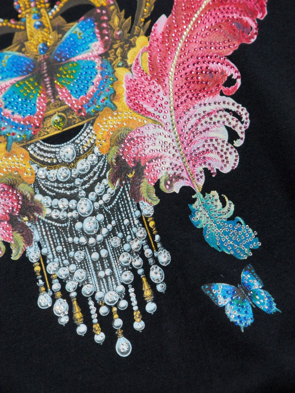 butterfly crown-print T-shirt - 5