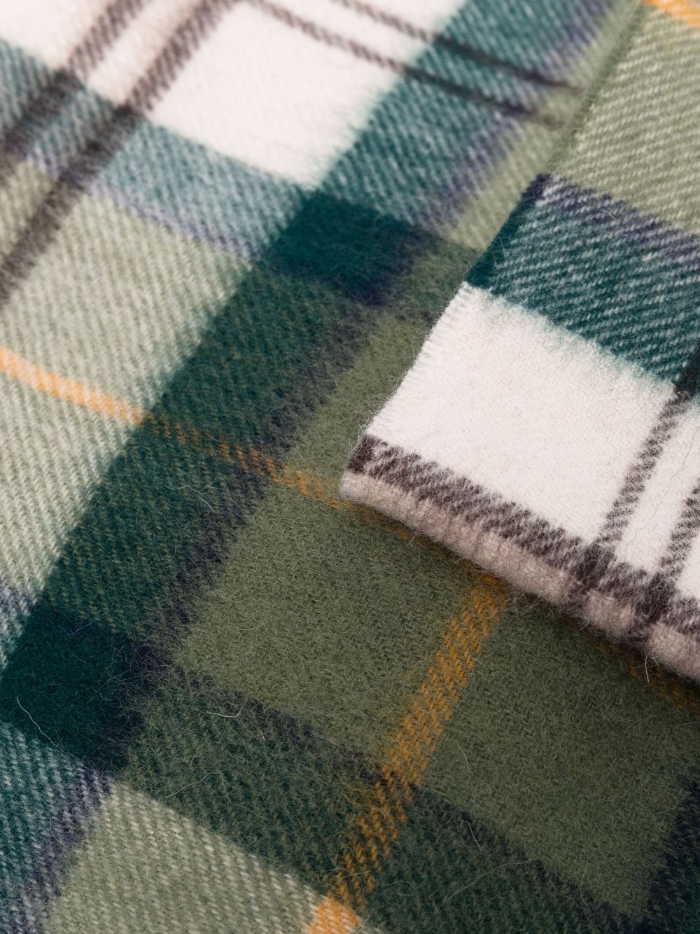 tartan tasseled scarf - 3