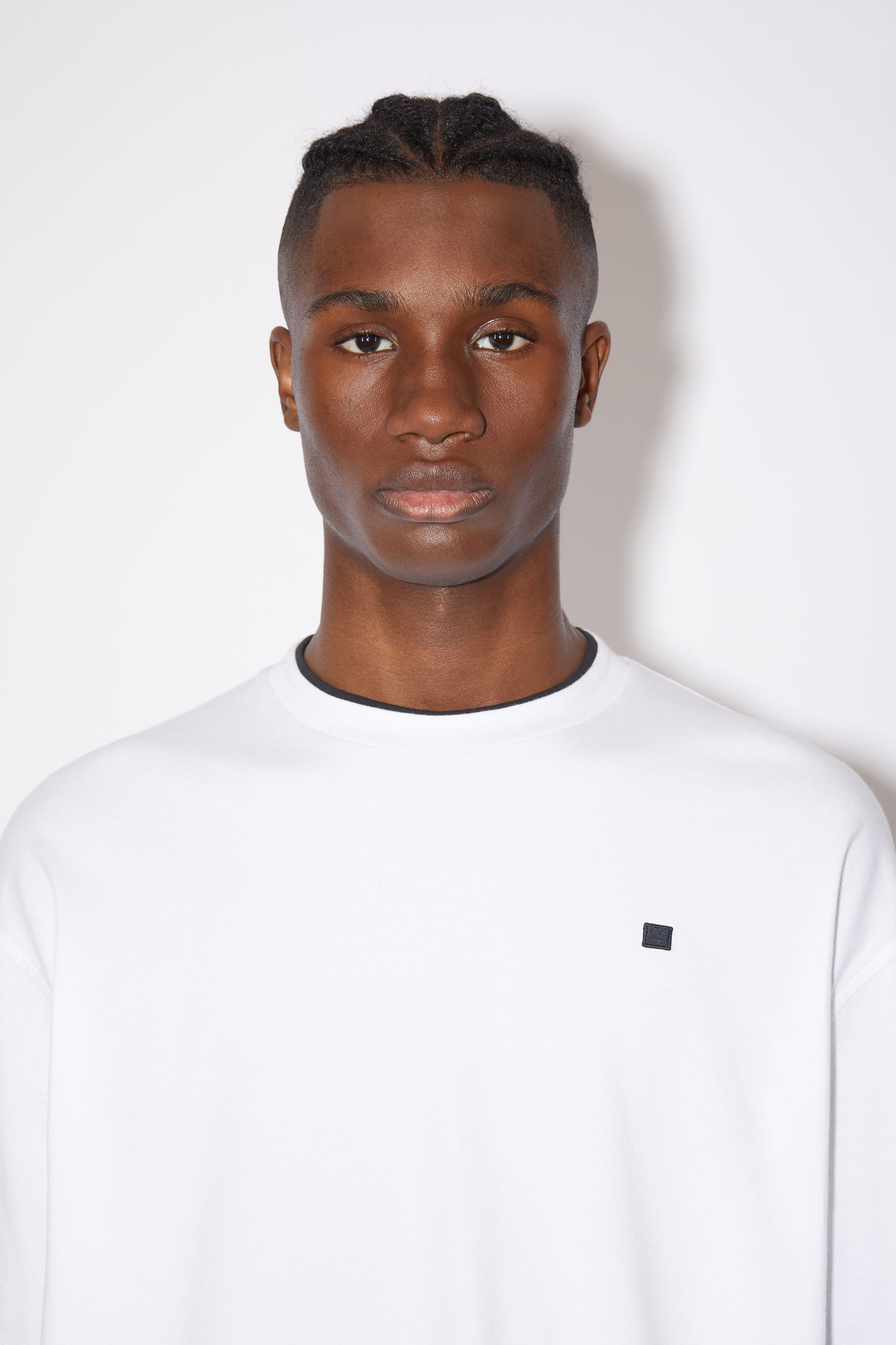 Layered look t-shirt - Optic White - 5