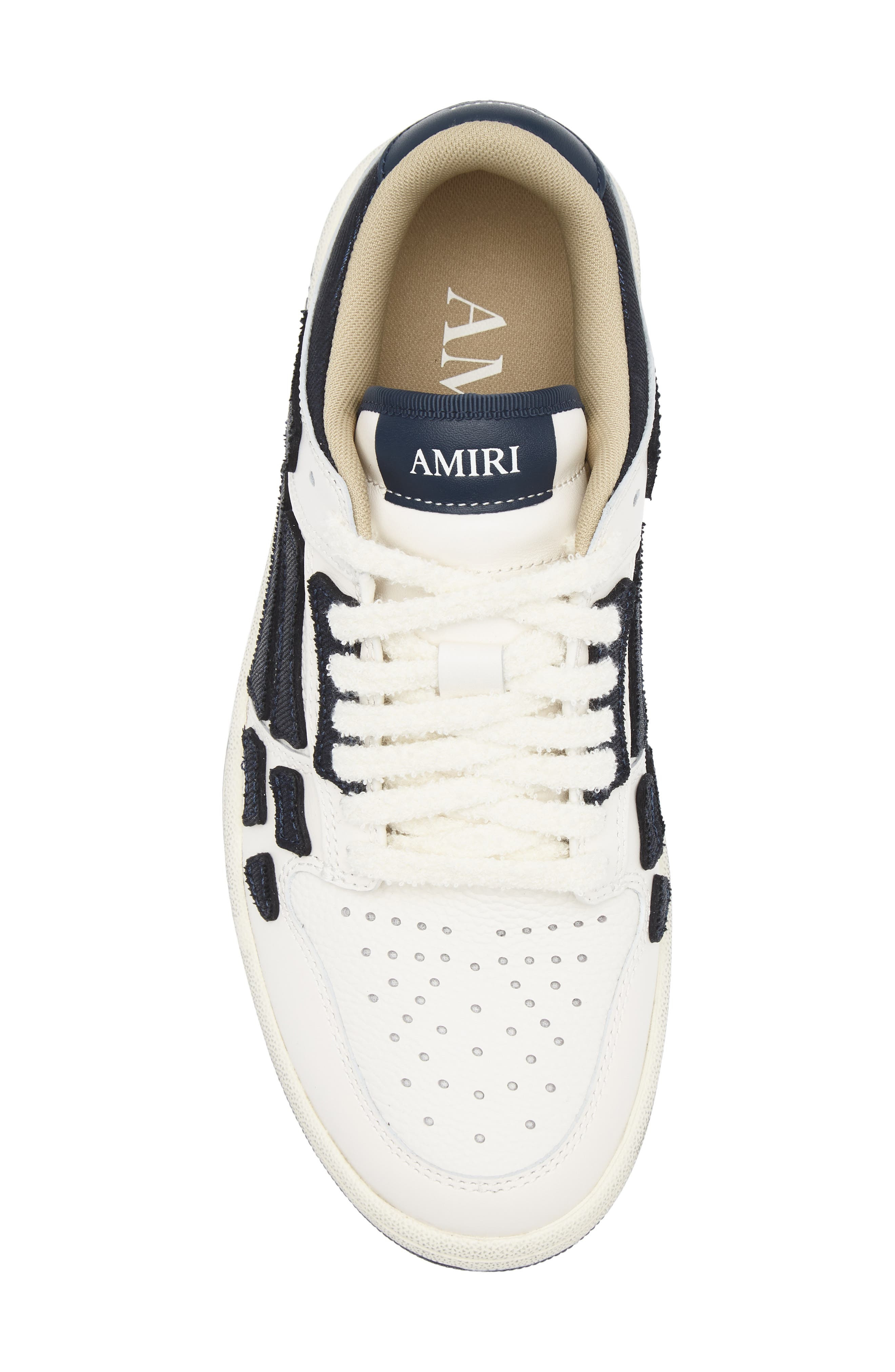 AMIRI Denim Skel Low Top Sneaker in Wet Shimmer at Nordstrom - 5