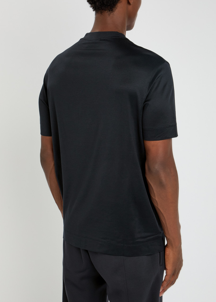 Emporio Armani Logo-embroidered Jersey T-shirt - 3