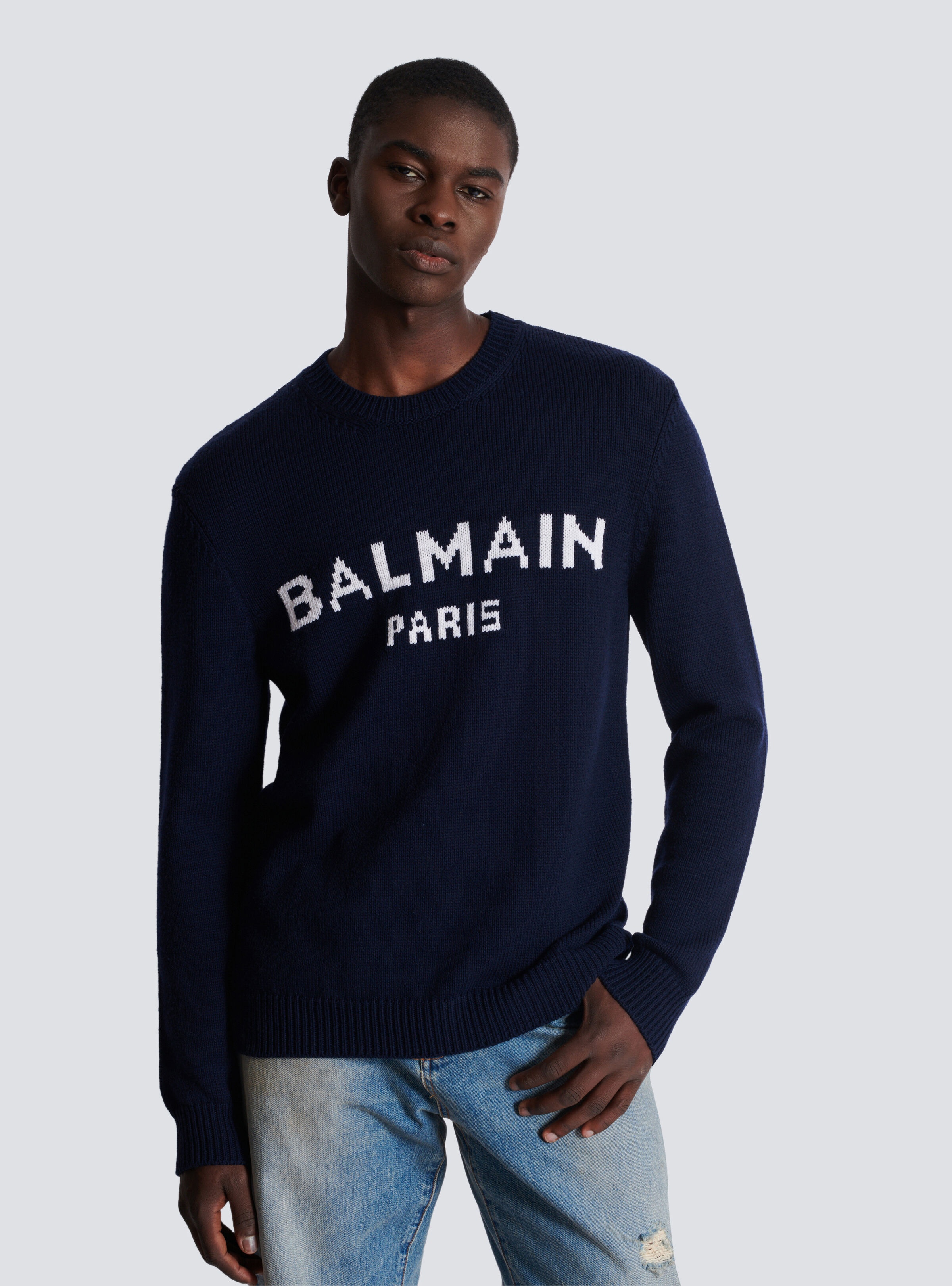 Wool Balmain Paris jumper - 6