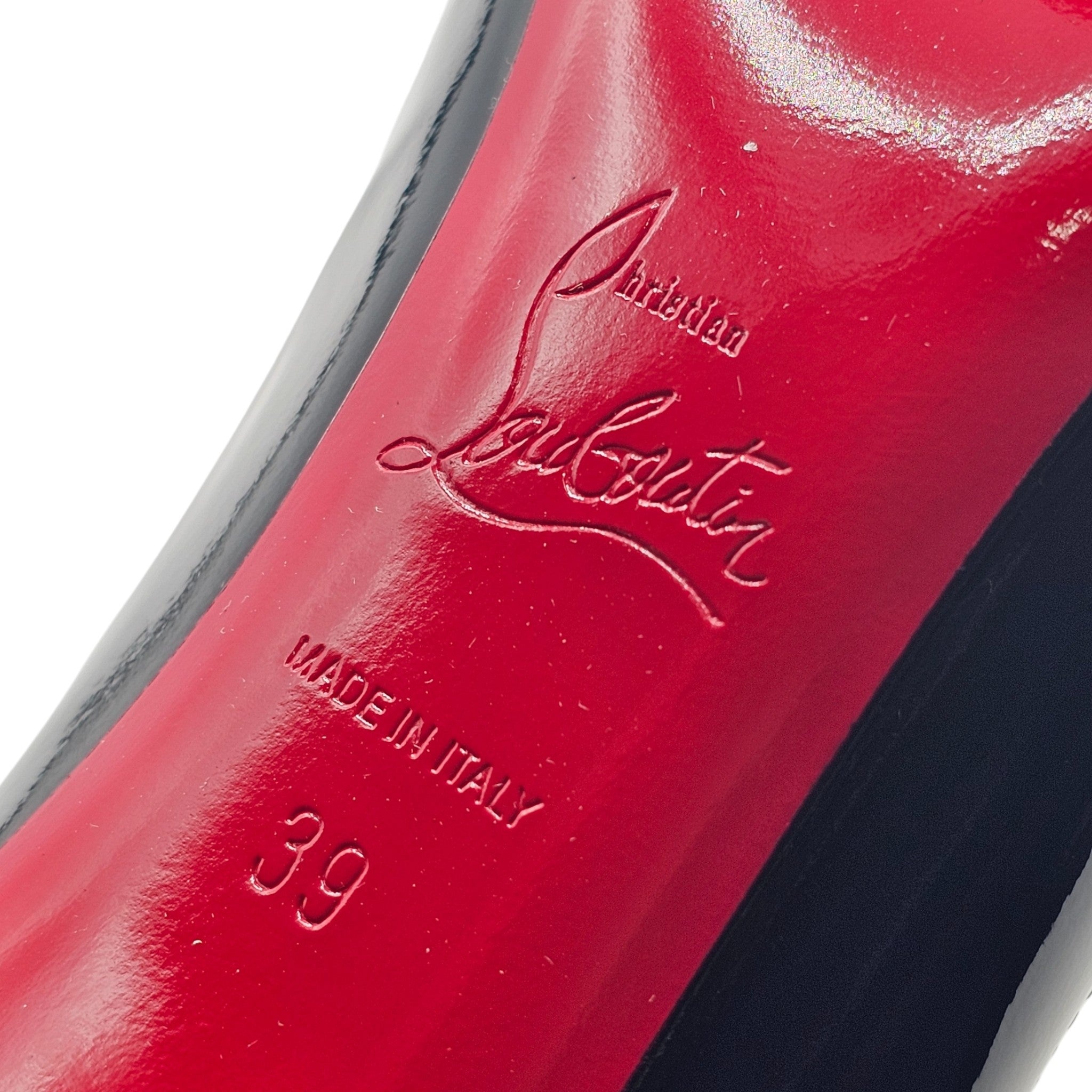 Christian Louboutin Hot Chick Pumps 100mm - Patent Leather - Black - 11
