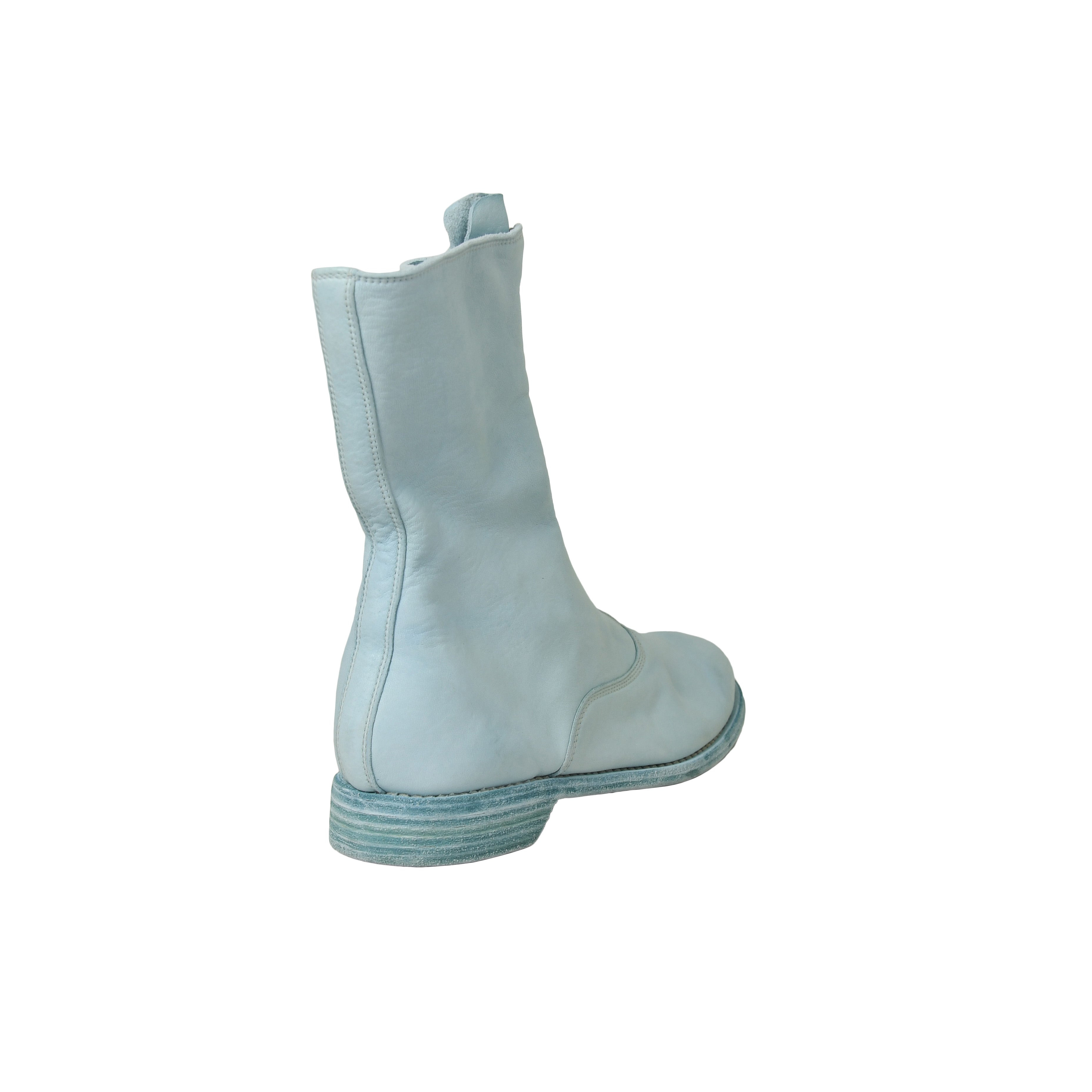 Guidi Front Zip Army Boot Blue - 3
