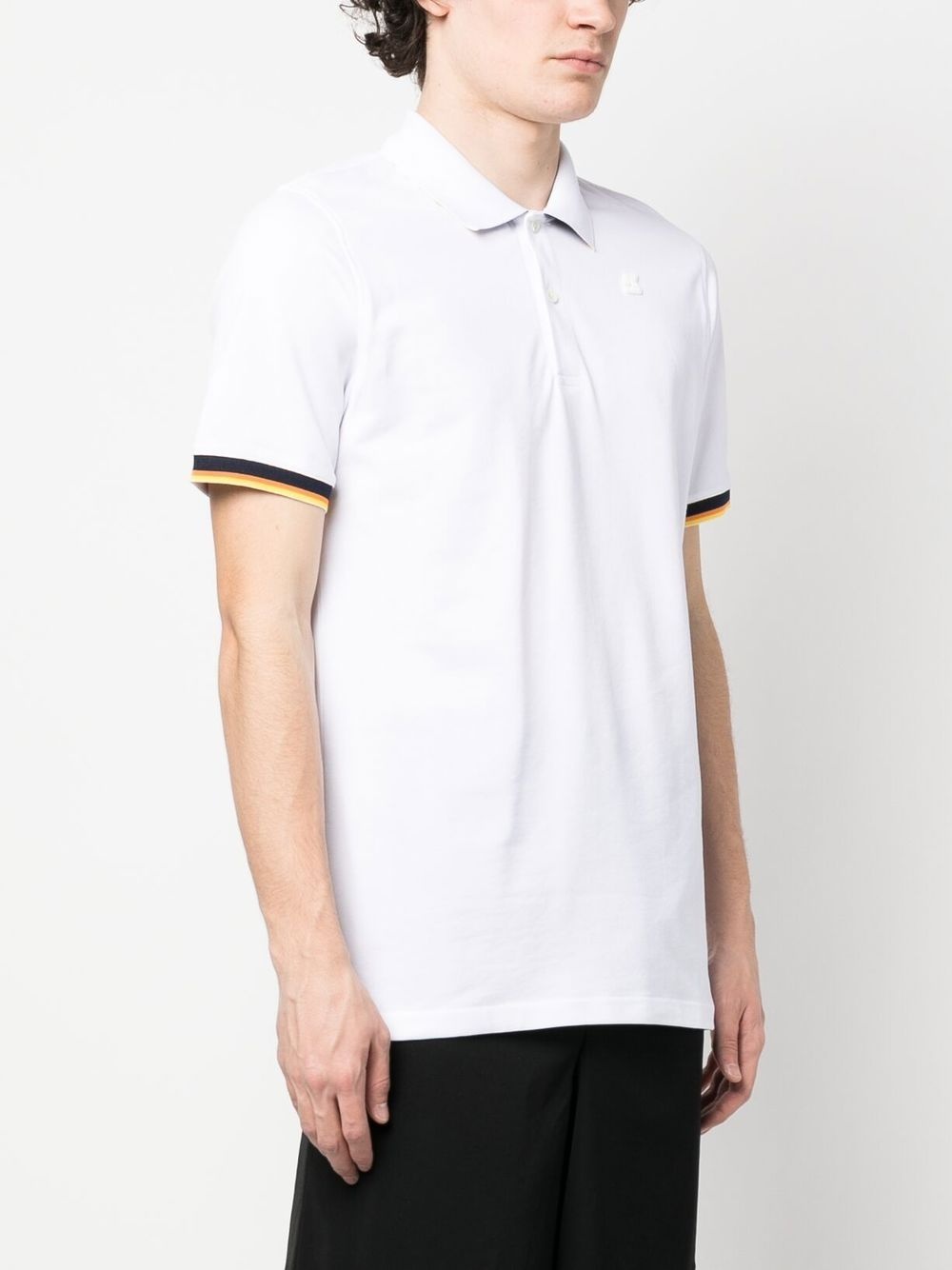 logo-patch polo shirt - 3