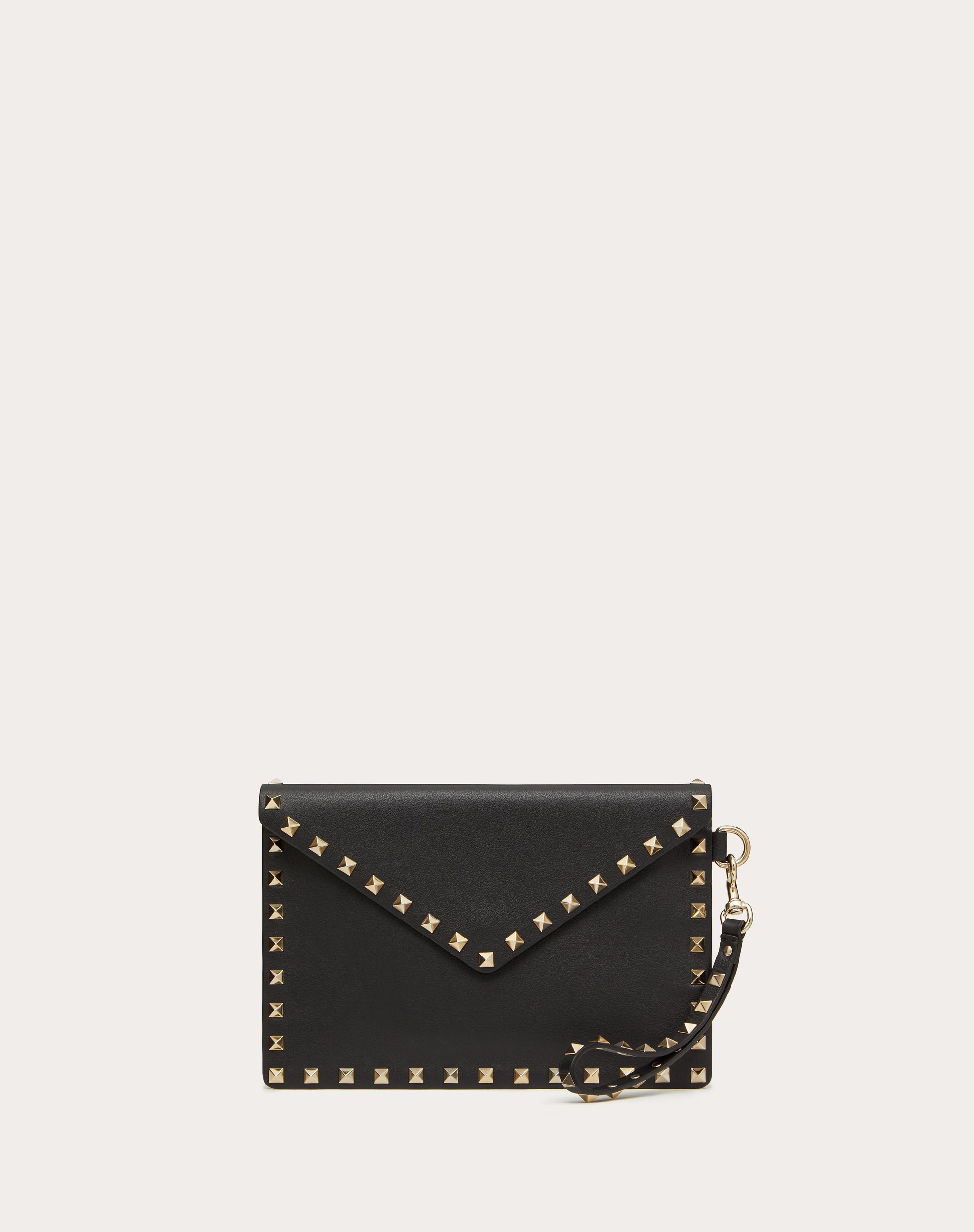 ROCKSTUD CALFSKIN POUCH - 1