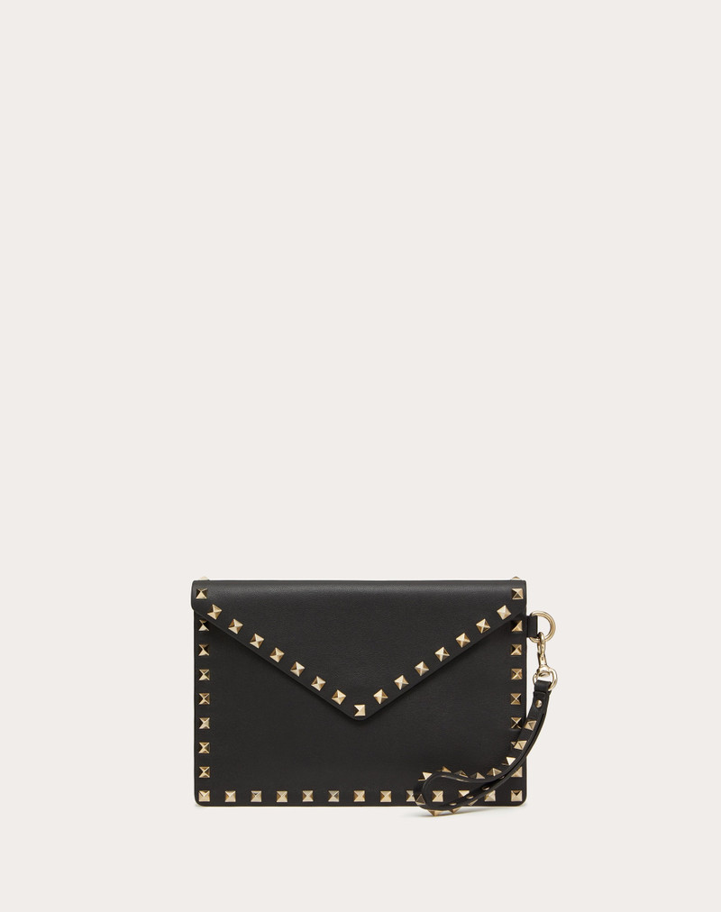 ROCKSTUD CALFSKIN POUCH 1