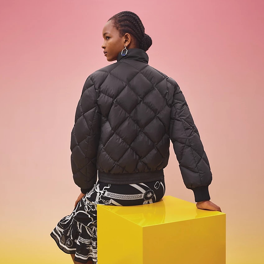 "Promenade du Matin" short reversible puffer coat - 4