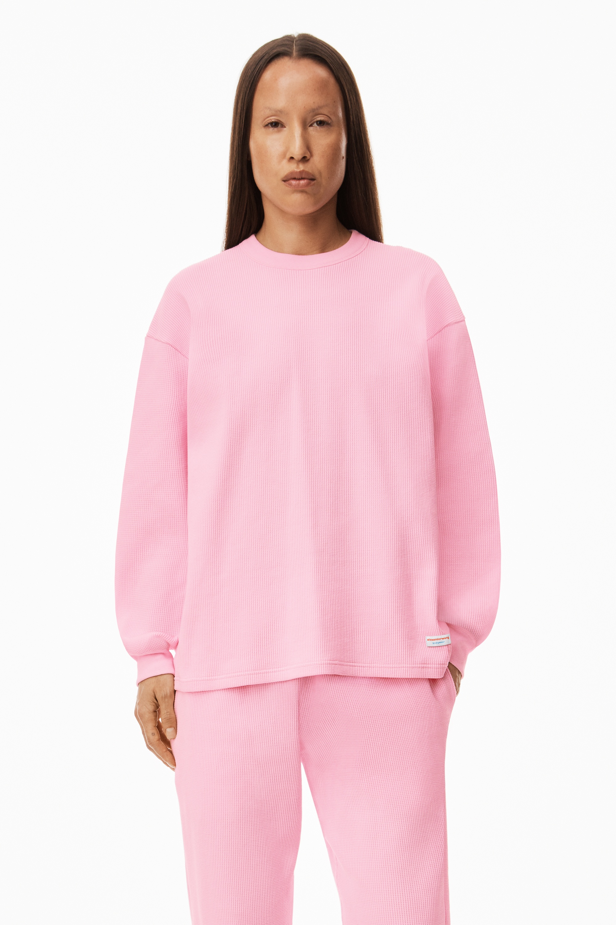 UNISEX LONG SLEEVE IN COTTON WAFFLE THERMAL - 2