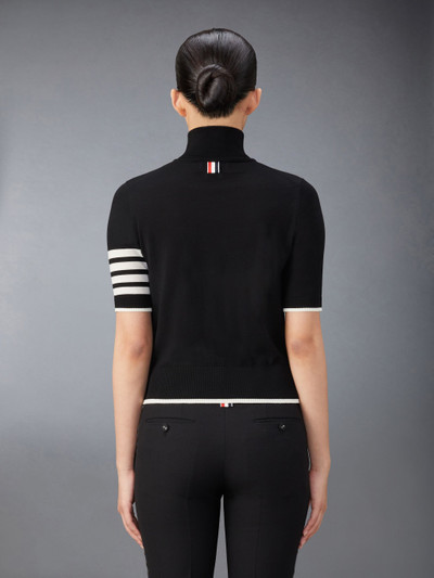 Thom Browne Fine Merino Wool 4-Bar Relaxed Fit Turtleneck outlook