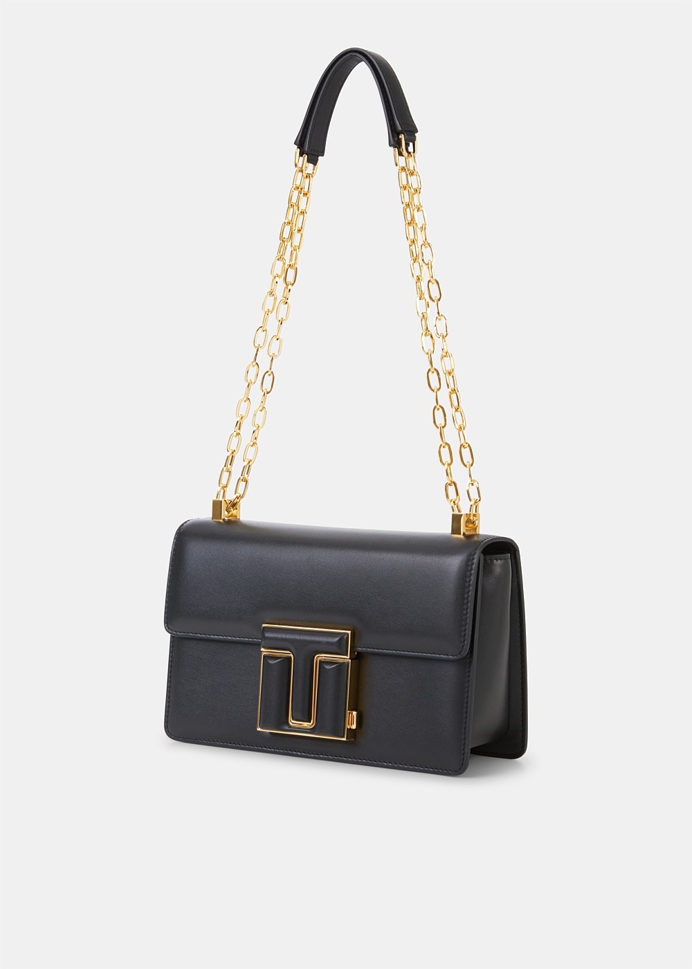 Leather 001 Medium Chain Shoulder Bag - 3