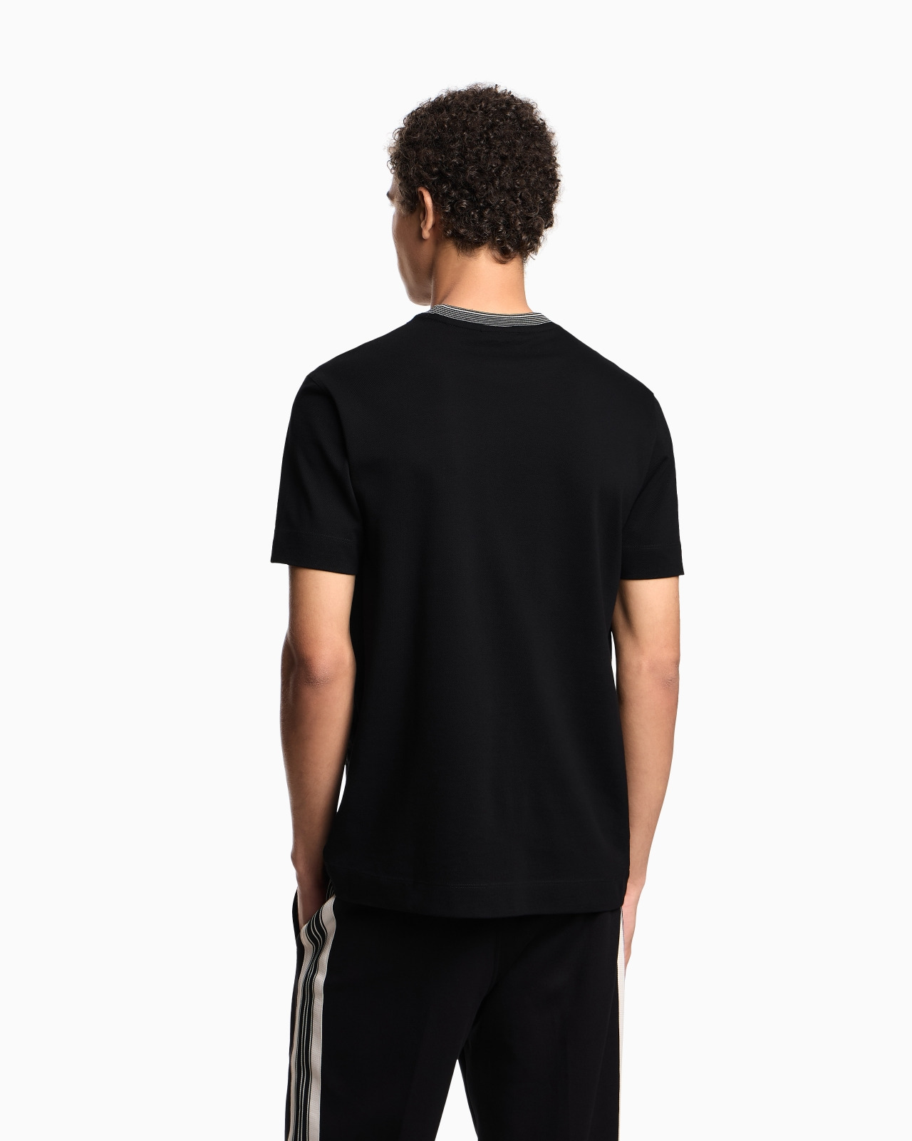 ASV PIQUÉ T-SHIRT WITH SUPER-EMBOSSED EA EMBROIDERY - 3