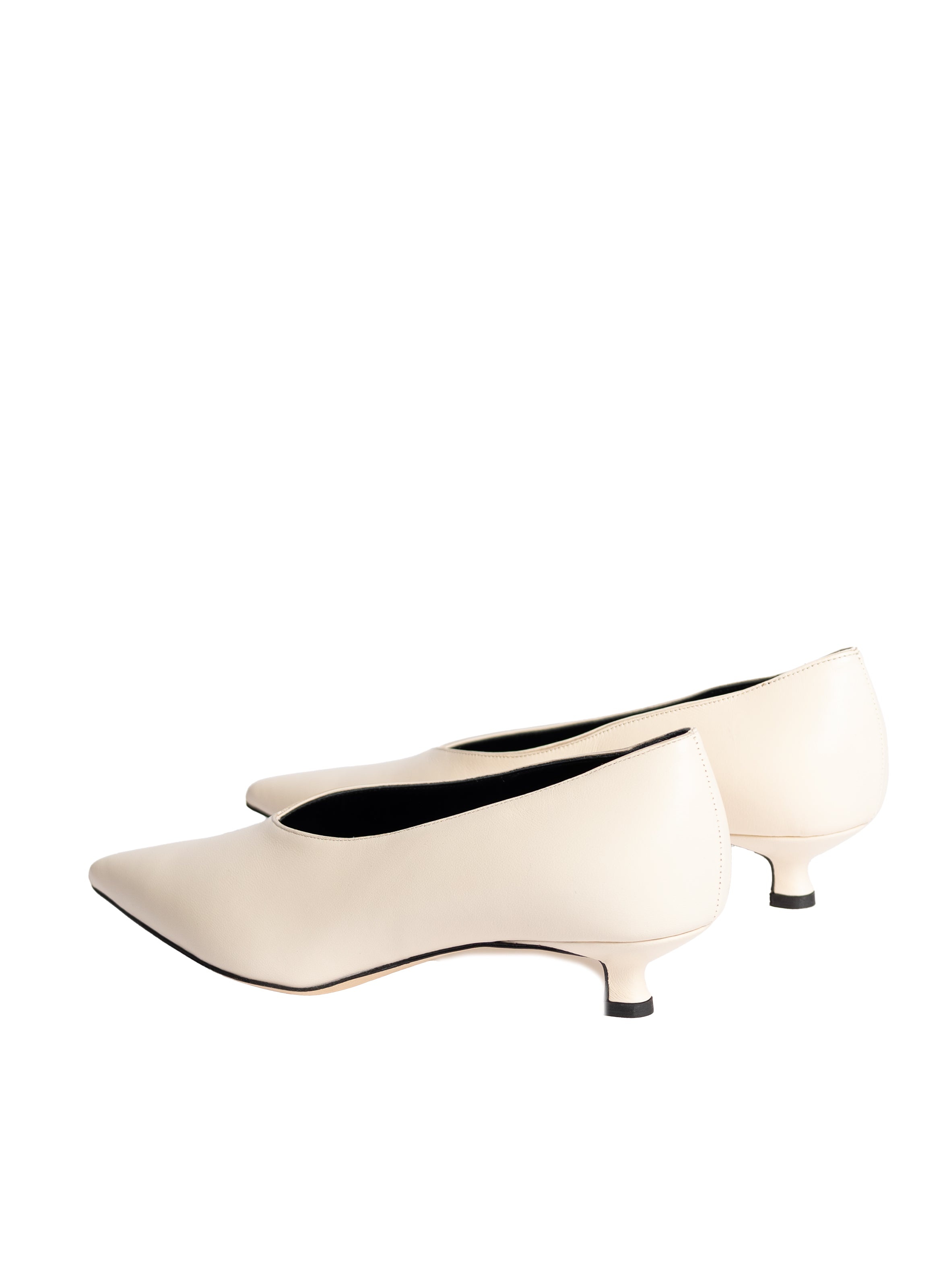 Vivian Pumps Leather Cream - 4