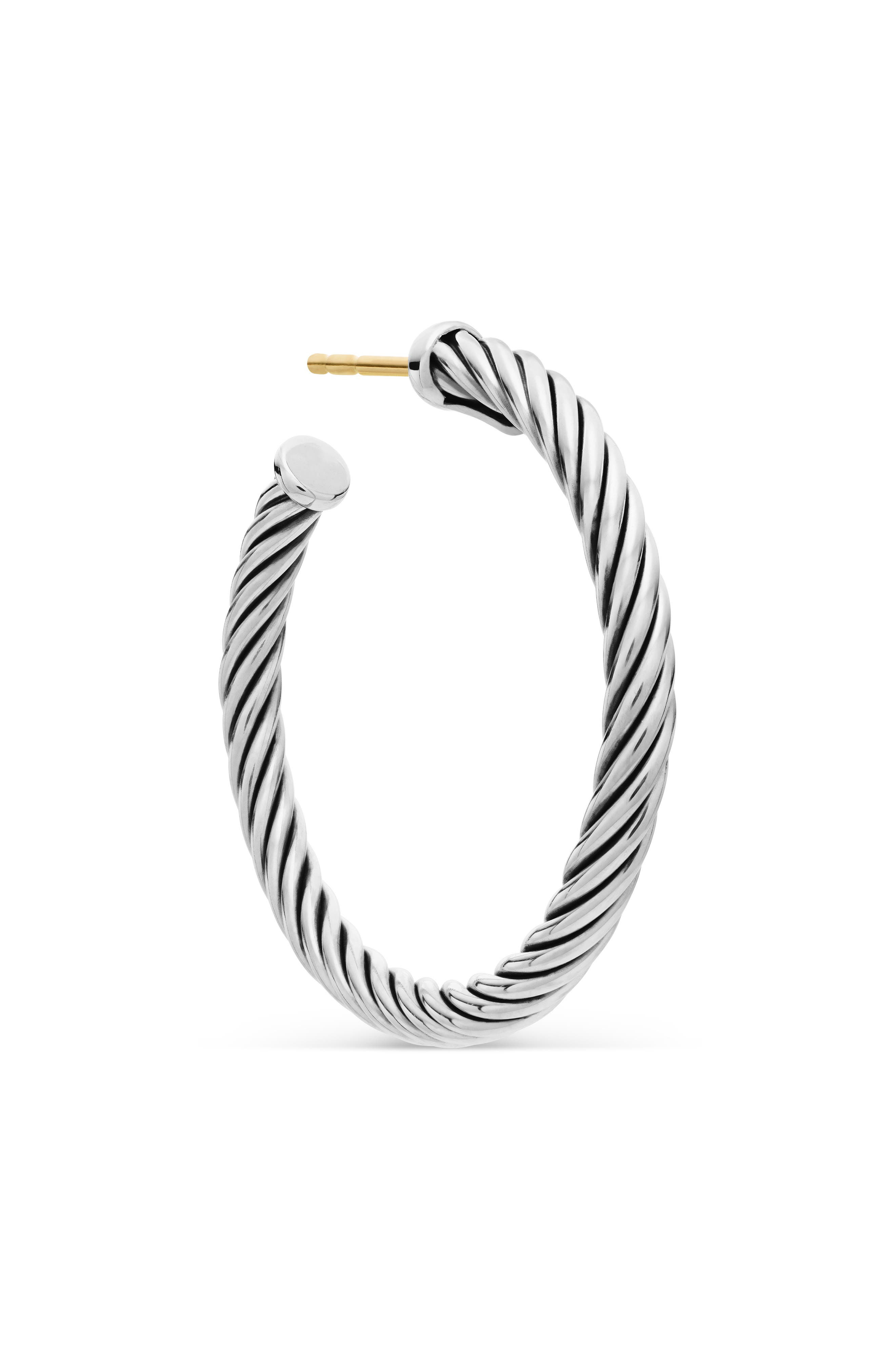David Yurman Cable Loop Hoop Earrings in Silver at Nordstrom - 4