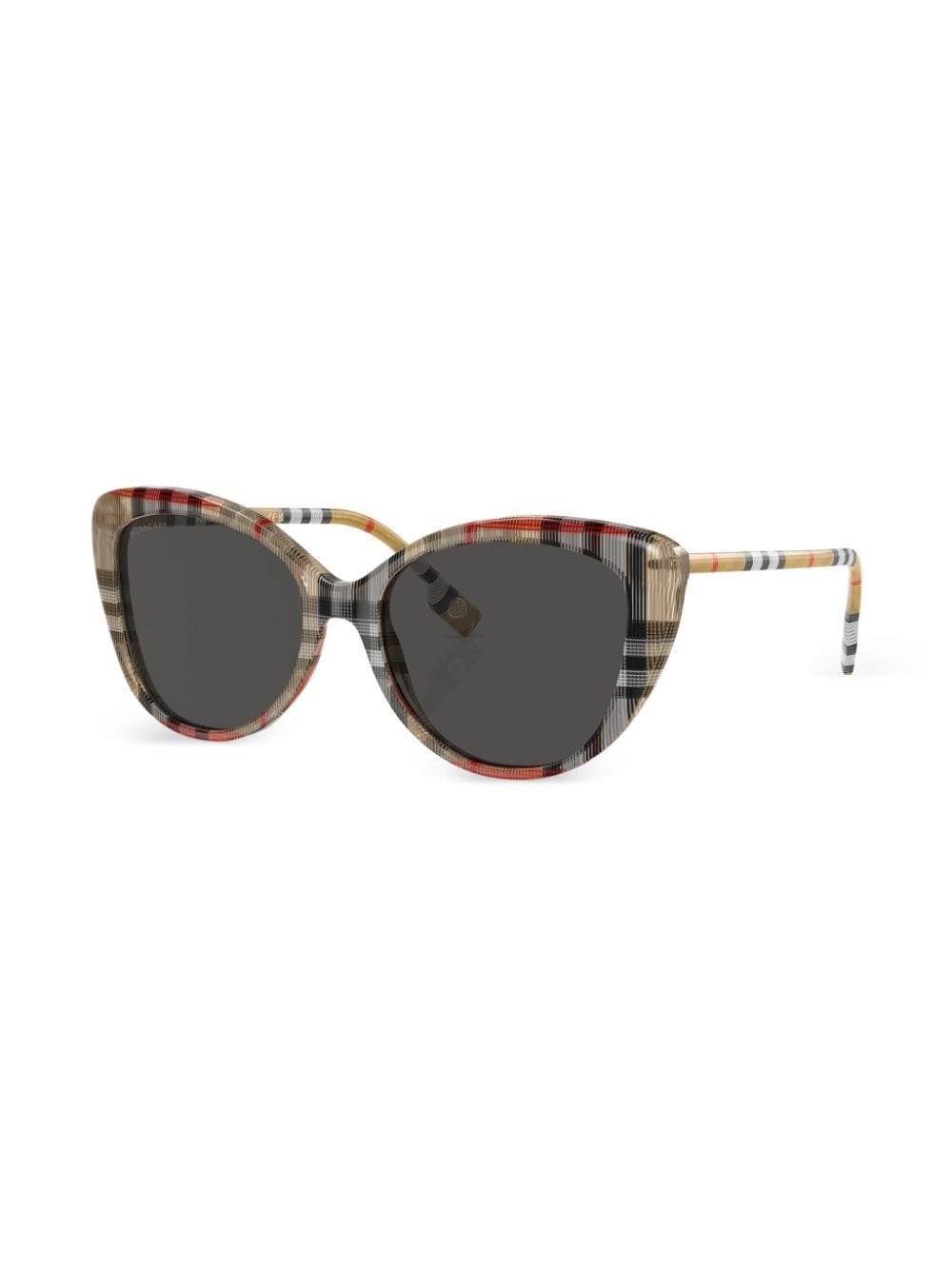 Vintage-check cat-eye sunglasses - 2