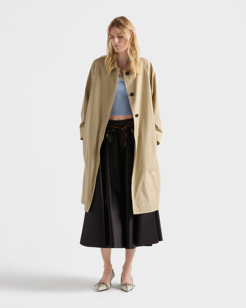 Prada Single-breasted cotton canvas coat outlook