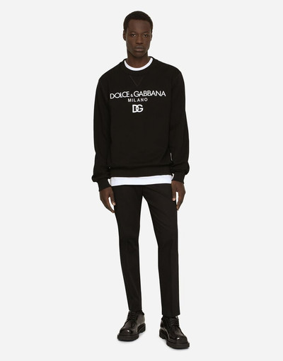 Dolce & Gabbana Jersey sweatshirt with DG embroidery outlook