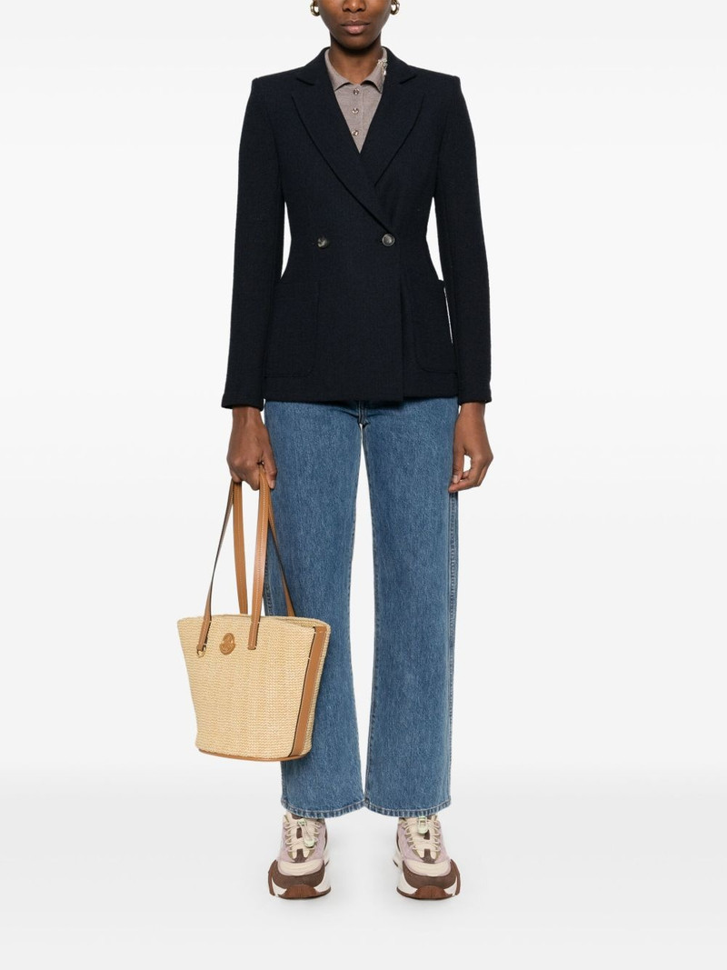 Harris Wharf London two-tone frisé blazer outlook