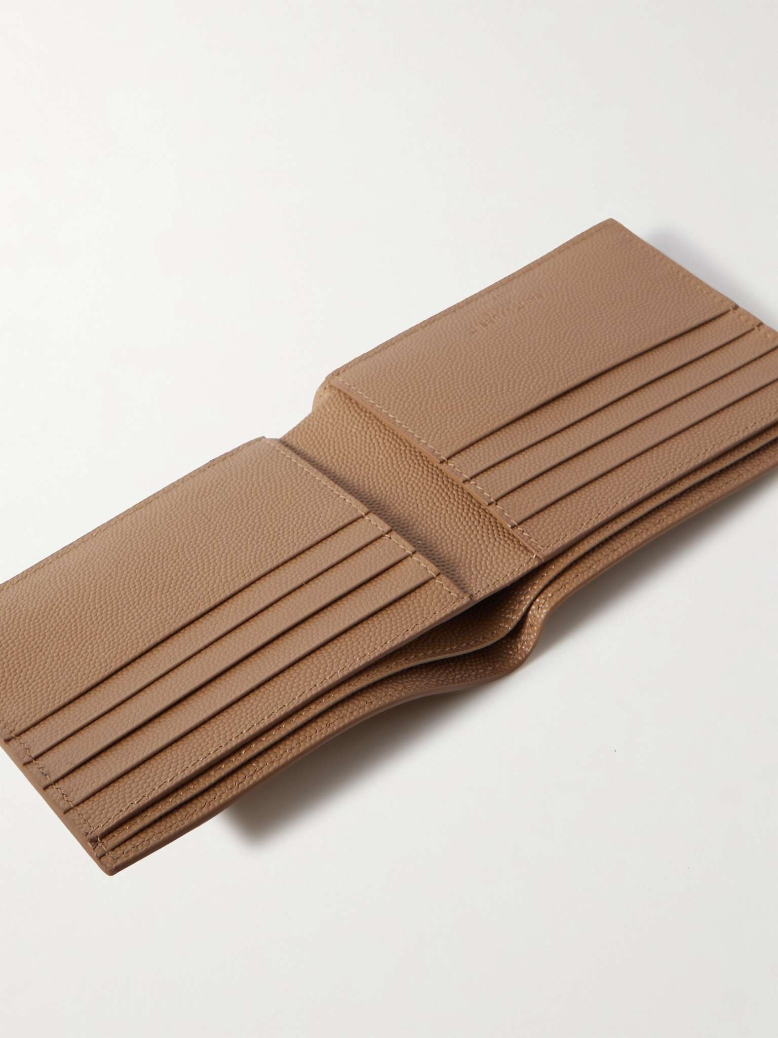 Logo-Print Pebble-Grain Leather Billfold Wallet - 2