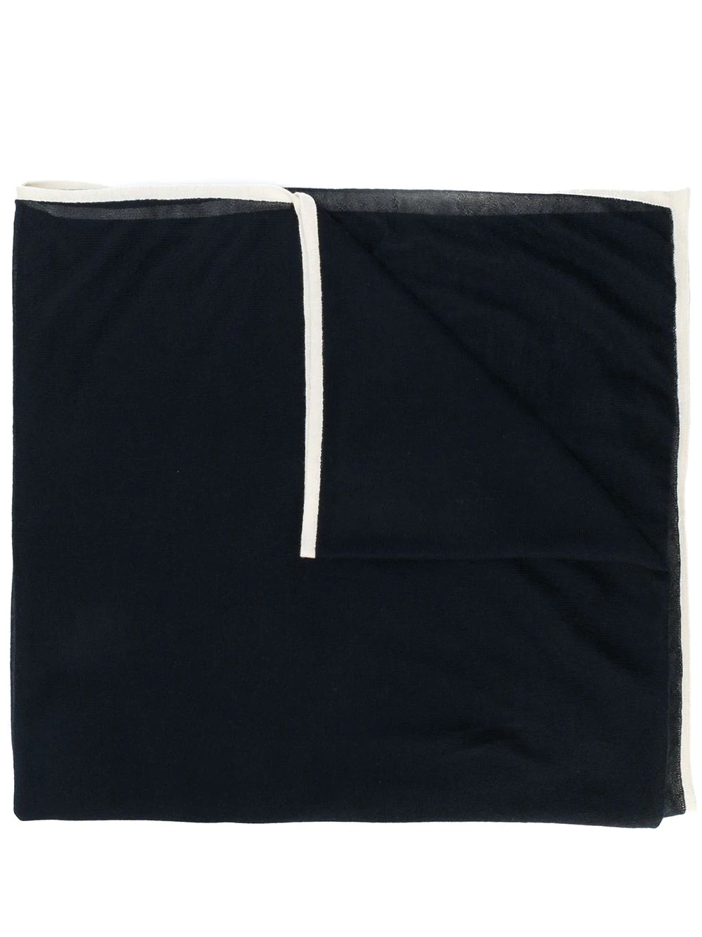 contrast-hem scarf - 1