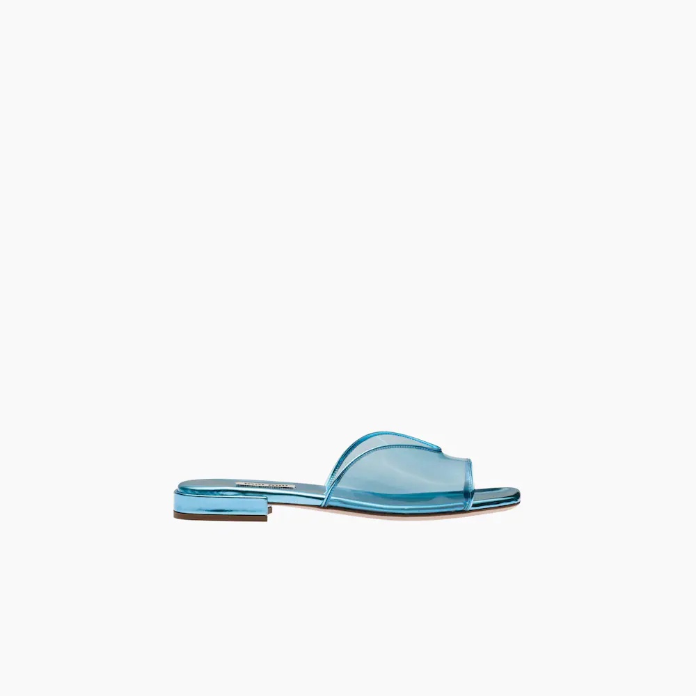 Plexiglas and metallic leather sandals - 2