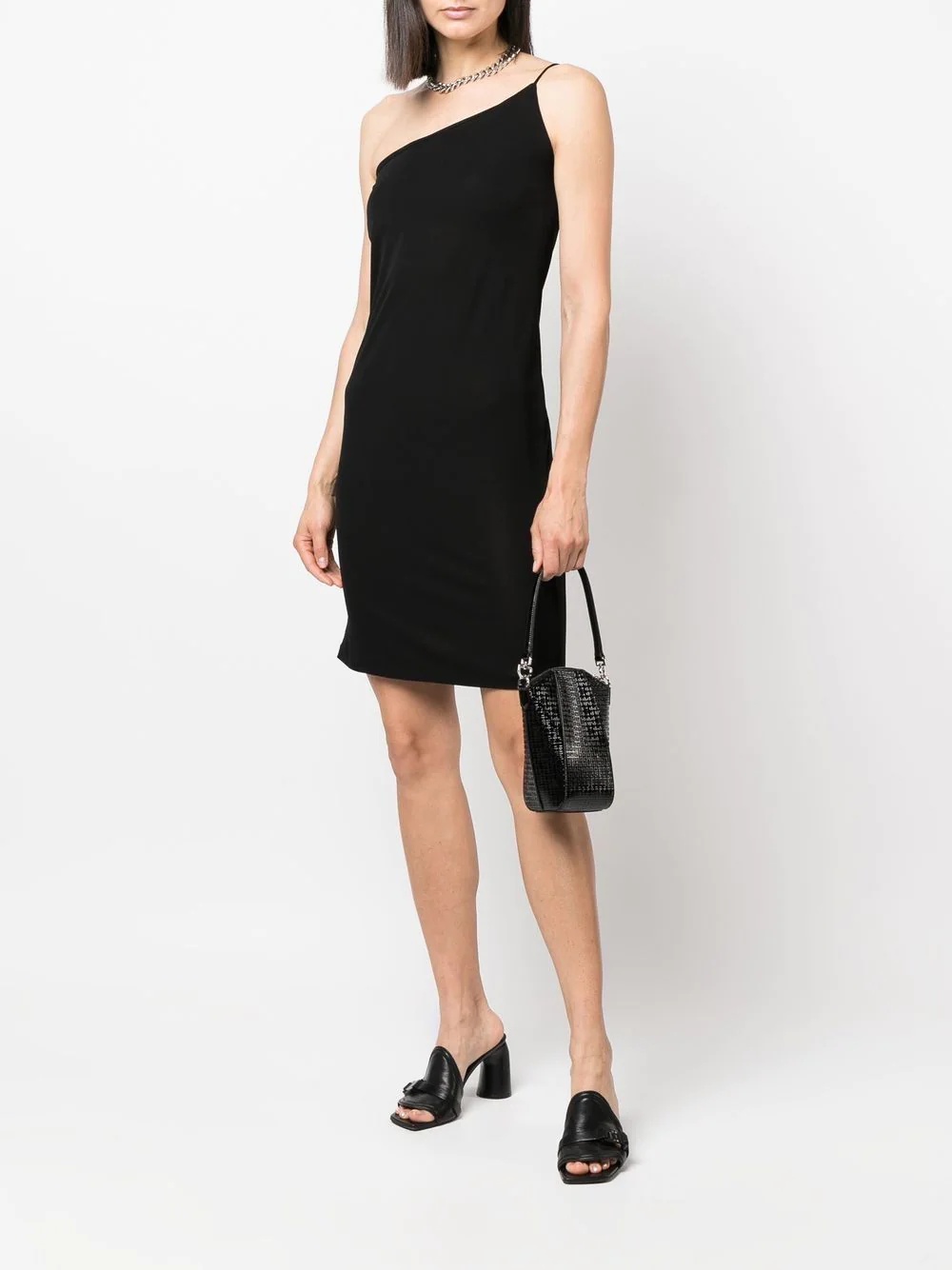 off-shoulder knee-length dress - 2