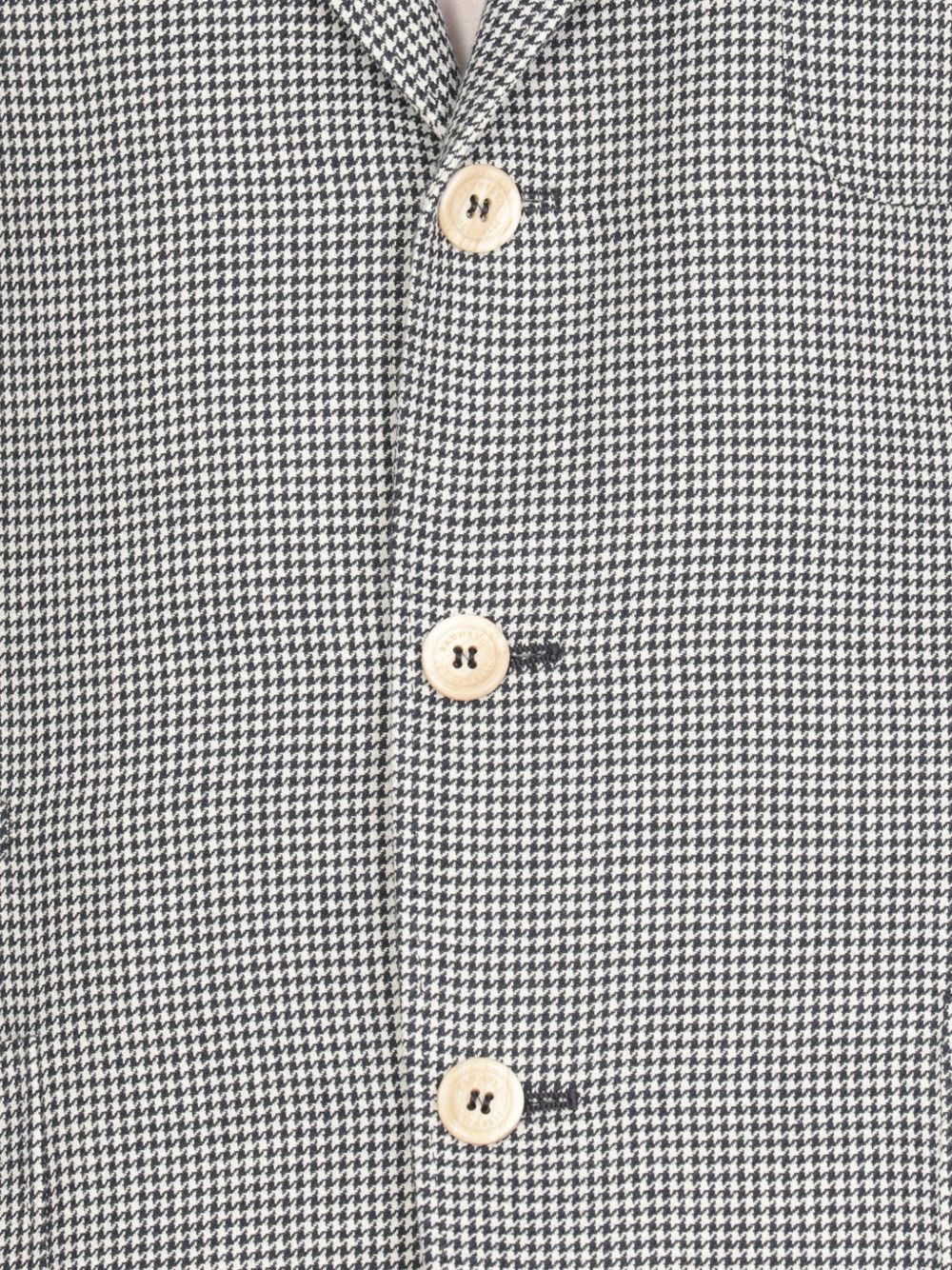 pied-de-poule linen blazer - 4