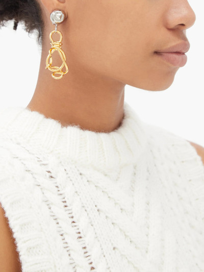 Marni Knotted-pendant clip earrings outlook