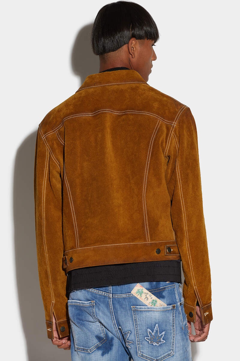 LEATHER L.A. JEAN JACKET - 2