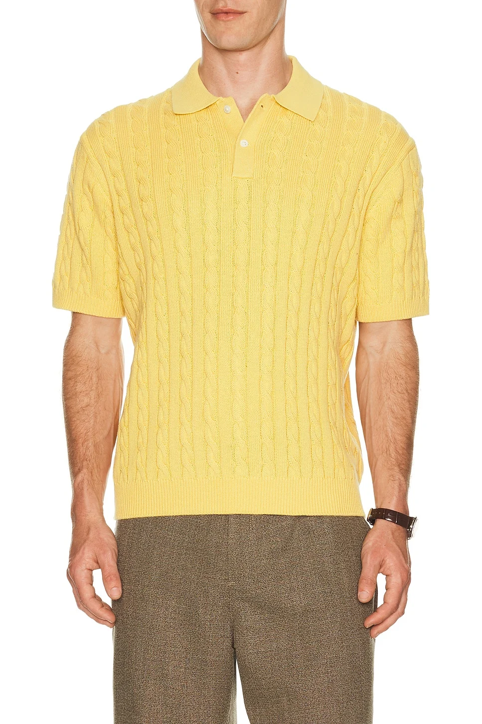 Knit Polo Cable - 1