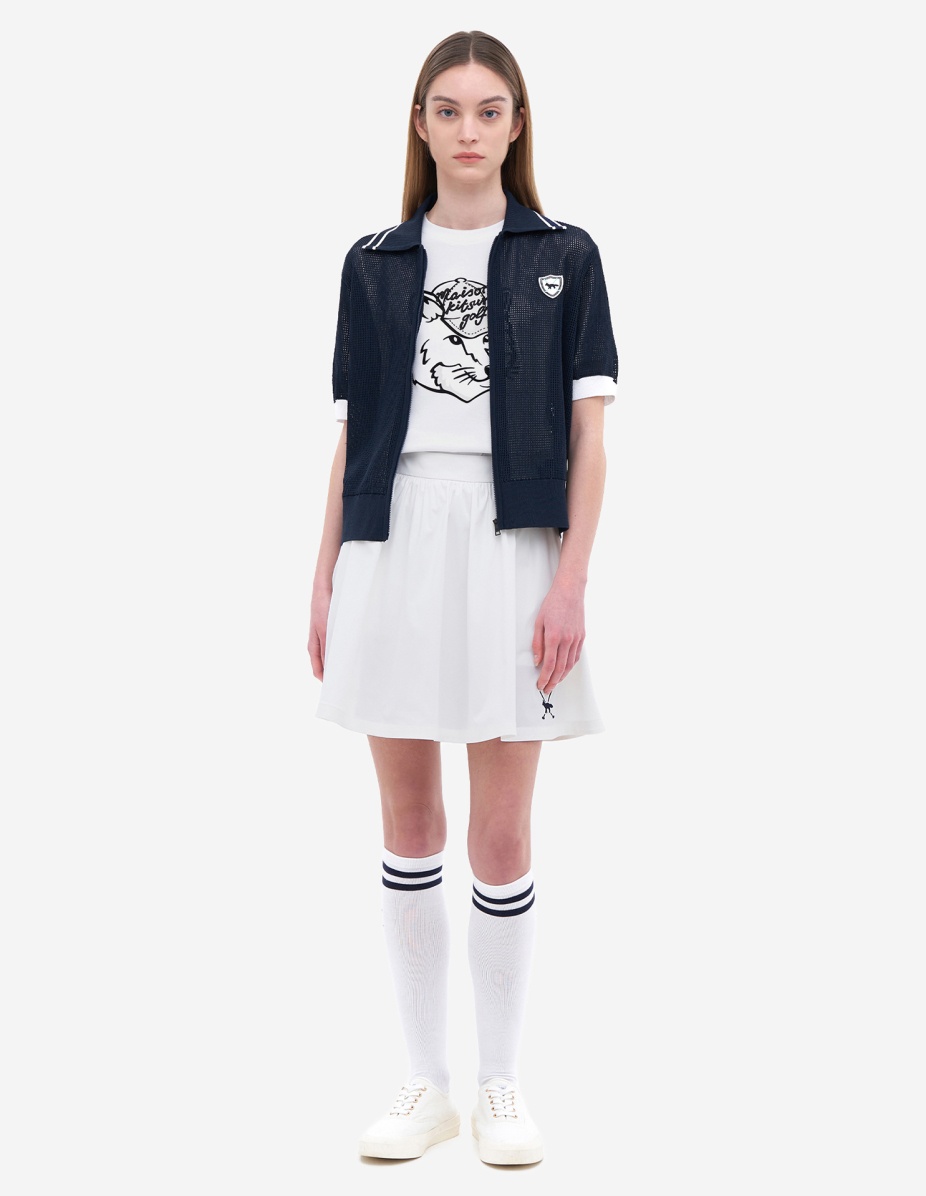 Women Crest Logo Half Sleeve Cardigan - 2