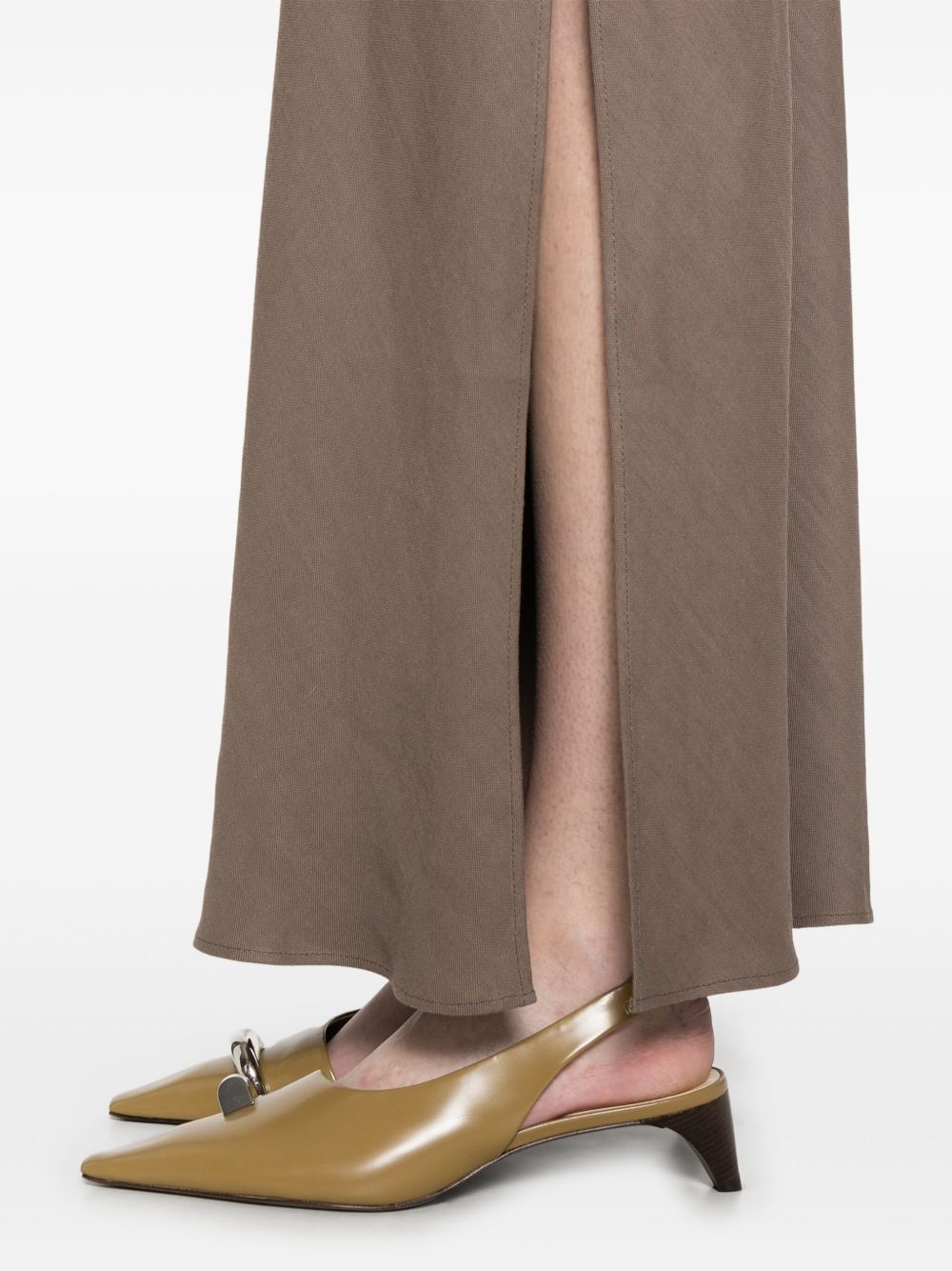 side-slits maxi skirt - 5