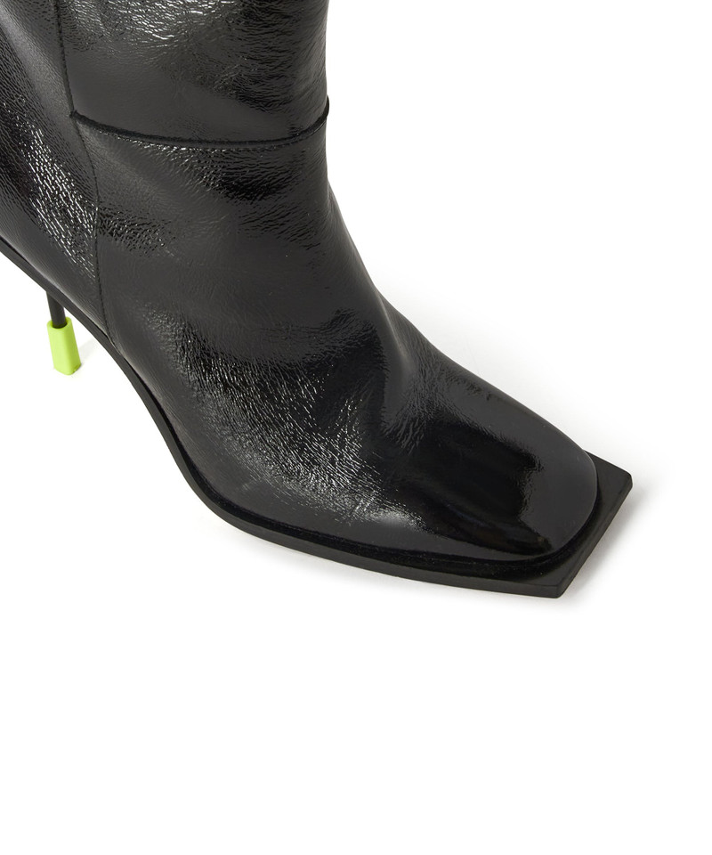 Leather MSGM Iconic Heel boots 4