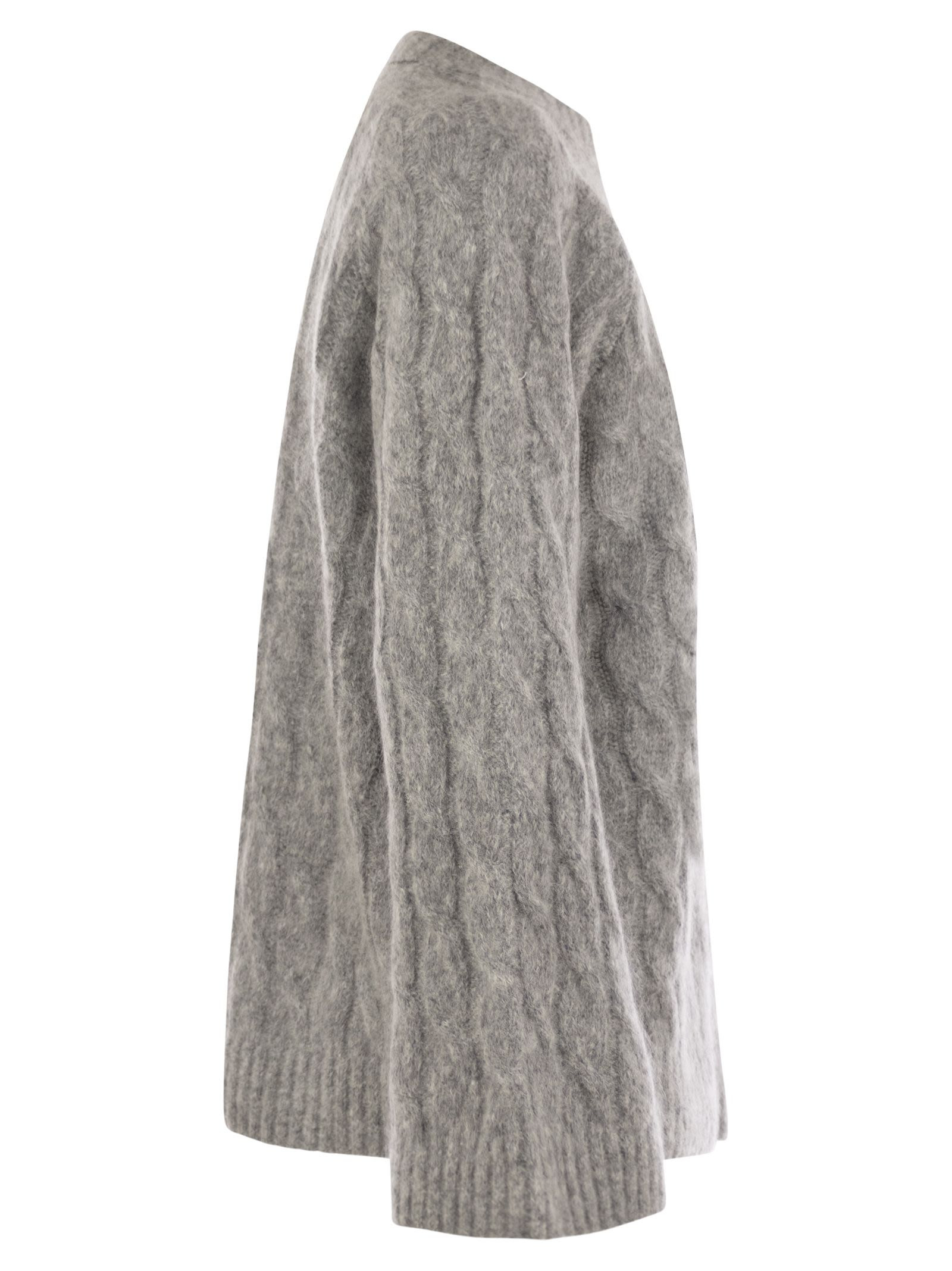 Brunello Cucinelli Women Wool And Mohair Sweater With Monili - 3