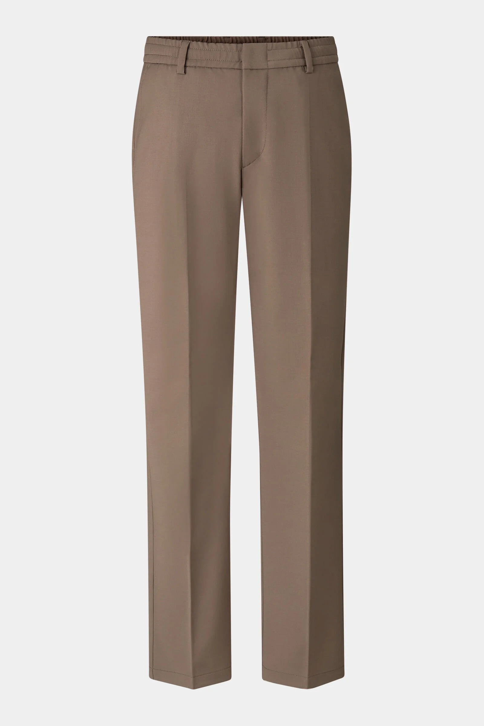 Pleated trousers Marcus in Mud - 1