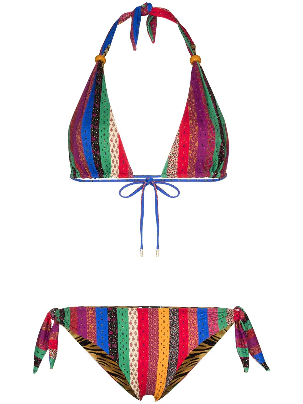 reversible striped bikini - 1