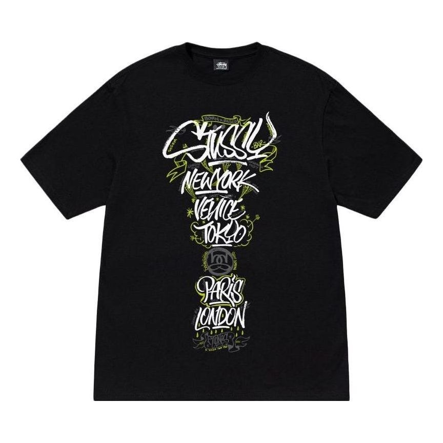 Stussy x Born X Raised Handstyles Tee 'Black' 3903853 - 1