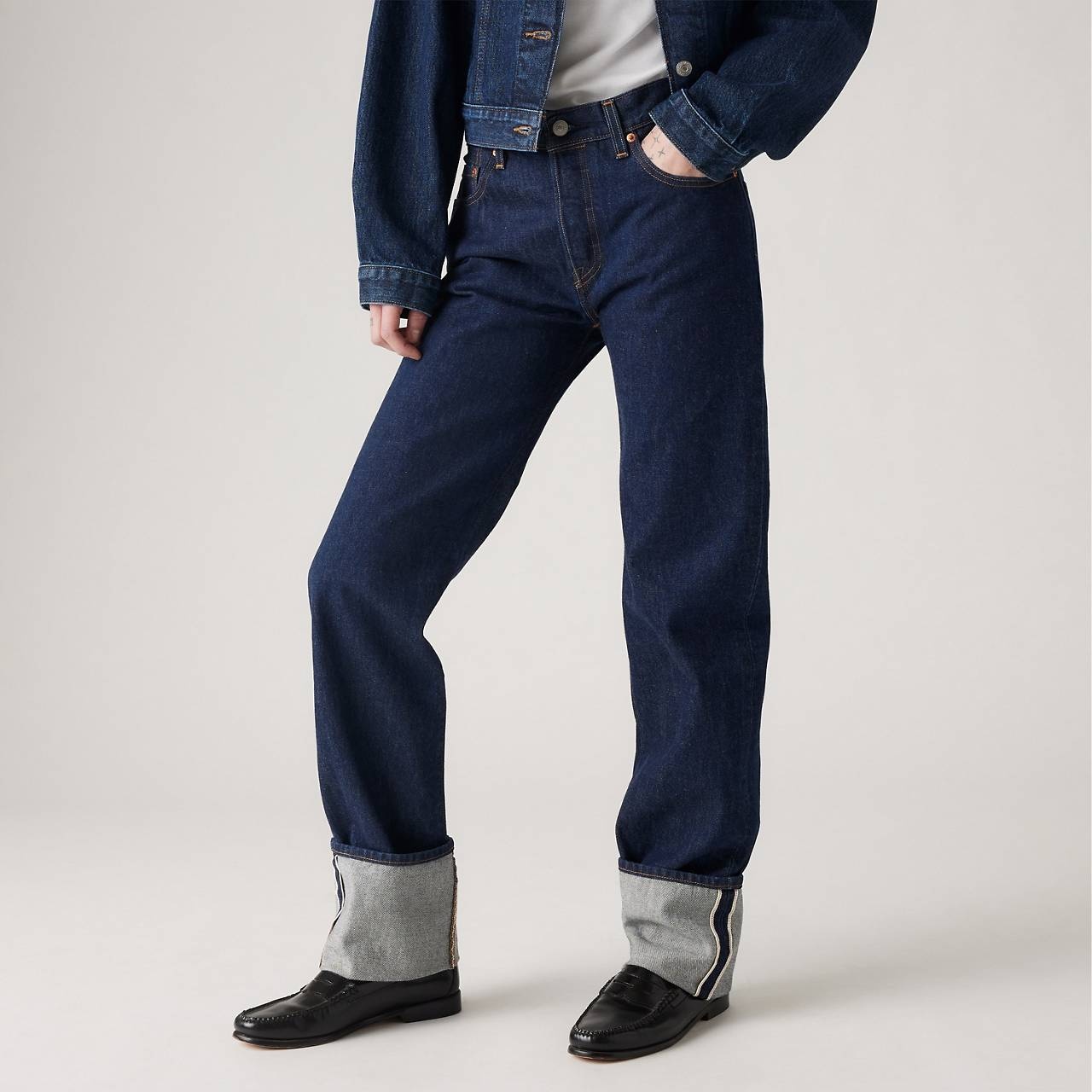 501® '90S CUFFED SELVEDGE WOMEN'S JEANS - 4